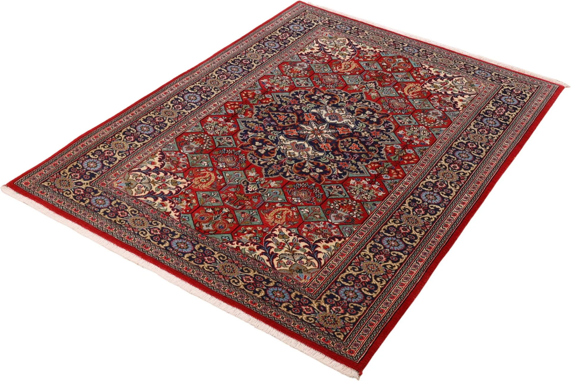 Qom Persian Rug 137 × 185 cm, Wool, hand-knotted