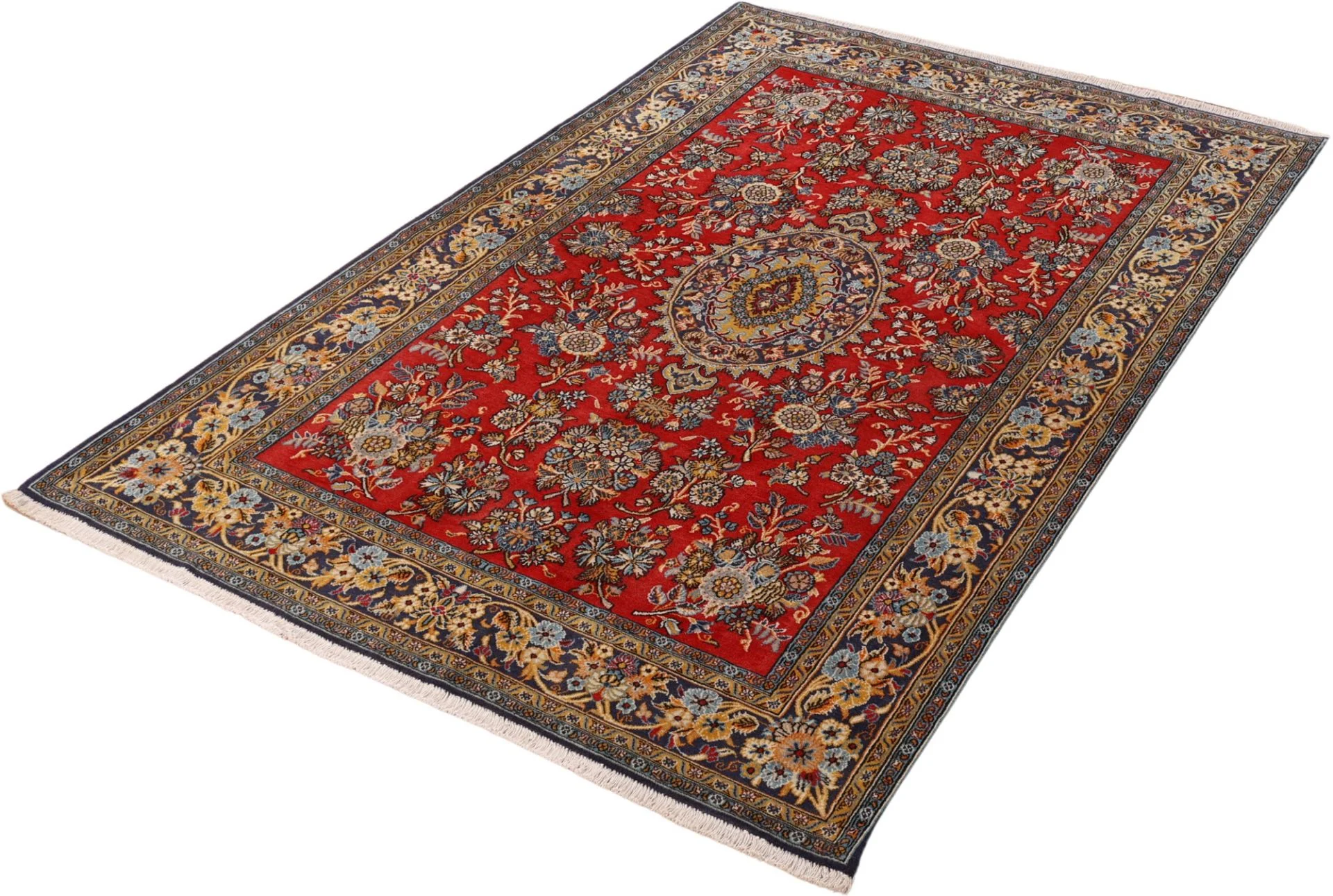 Qom Persian Rug — hand-knotted, 144 × 216 cm, Wool
