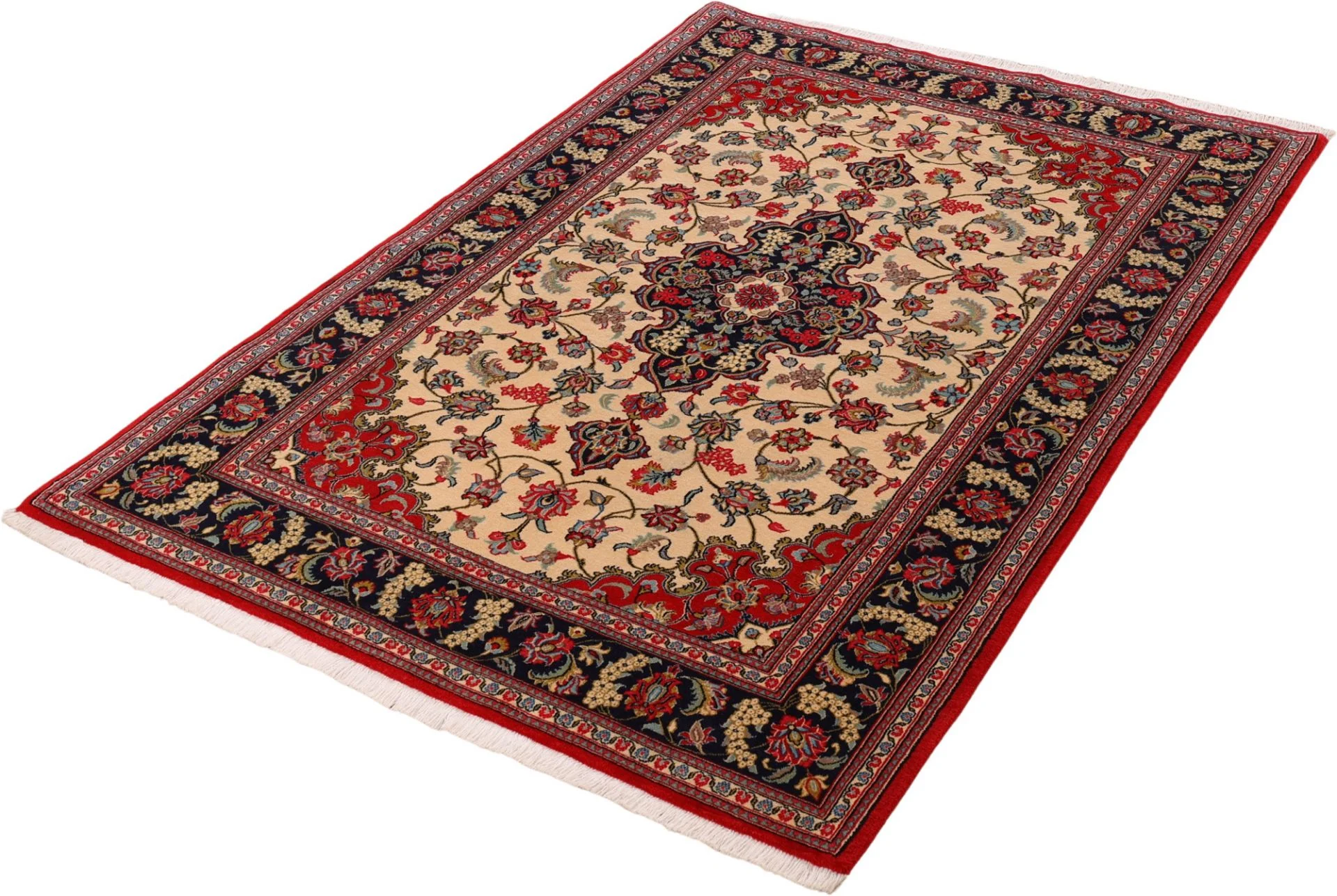 Qom Persian Rug — hand-knotted, 147 × 215 cm, Wool