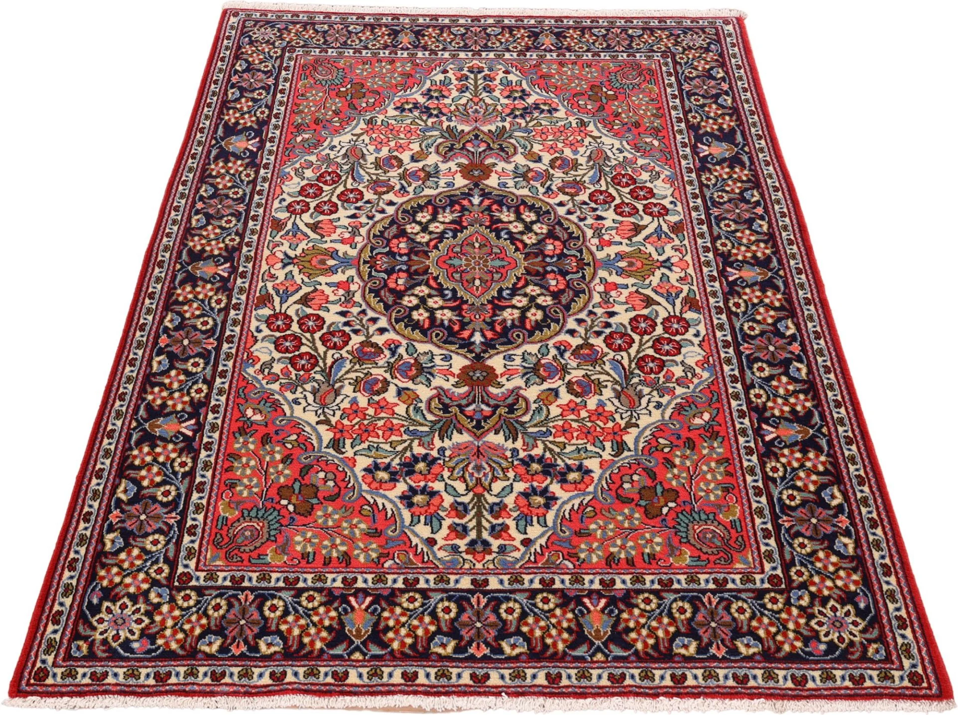 Qom Persian Rug 131 × 199 cm, Wool, hand-knotted