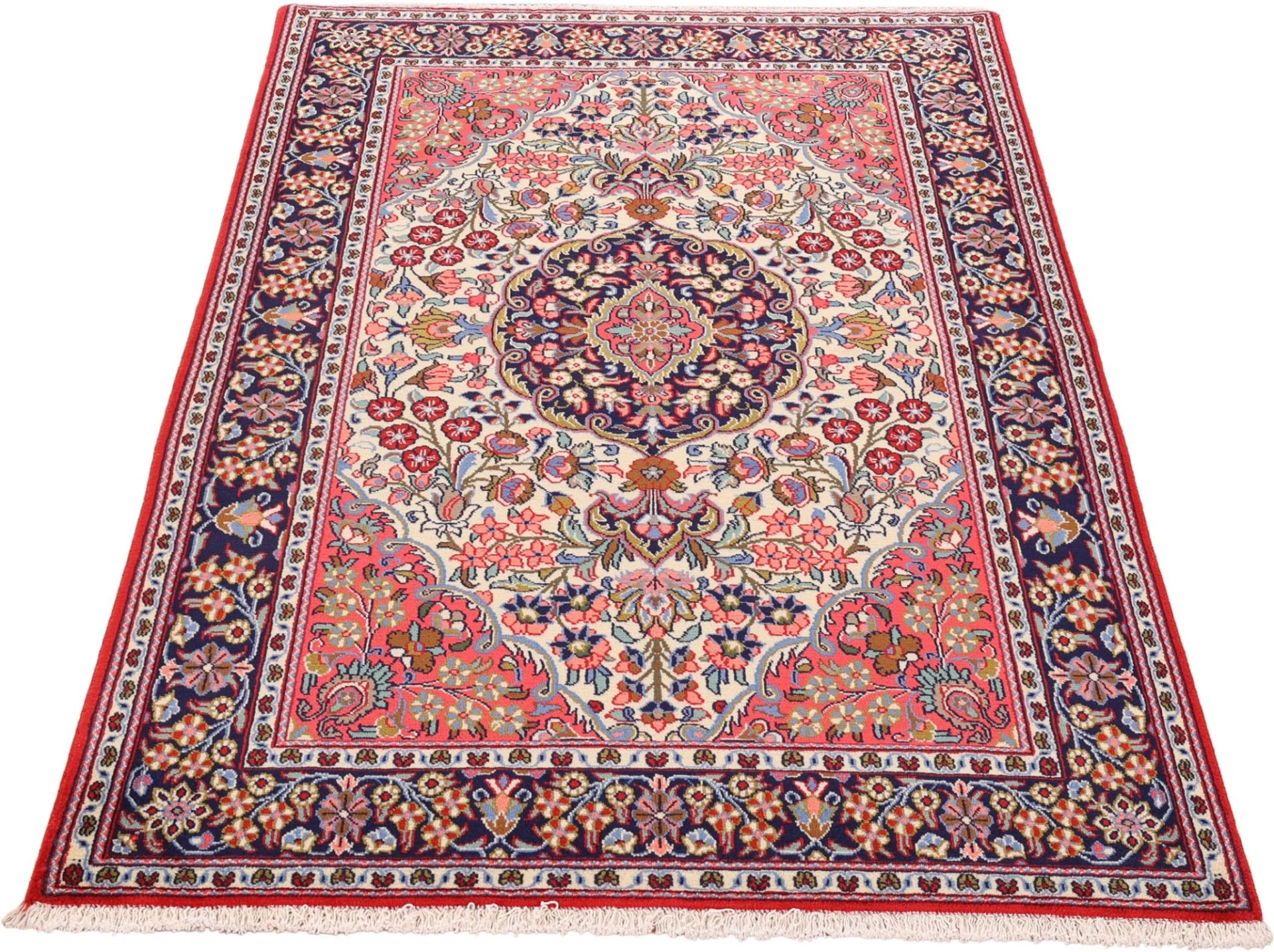Qom Persian Rug 131 × 199 cm, Wool, hand-knotted