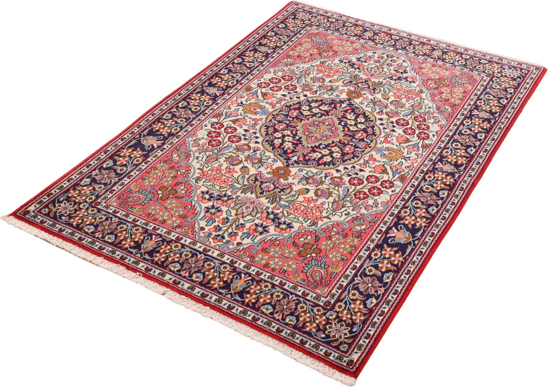 Qom Persian Rug 131 × 199 cm, Wool, hand-knotted