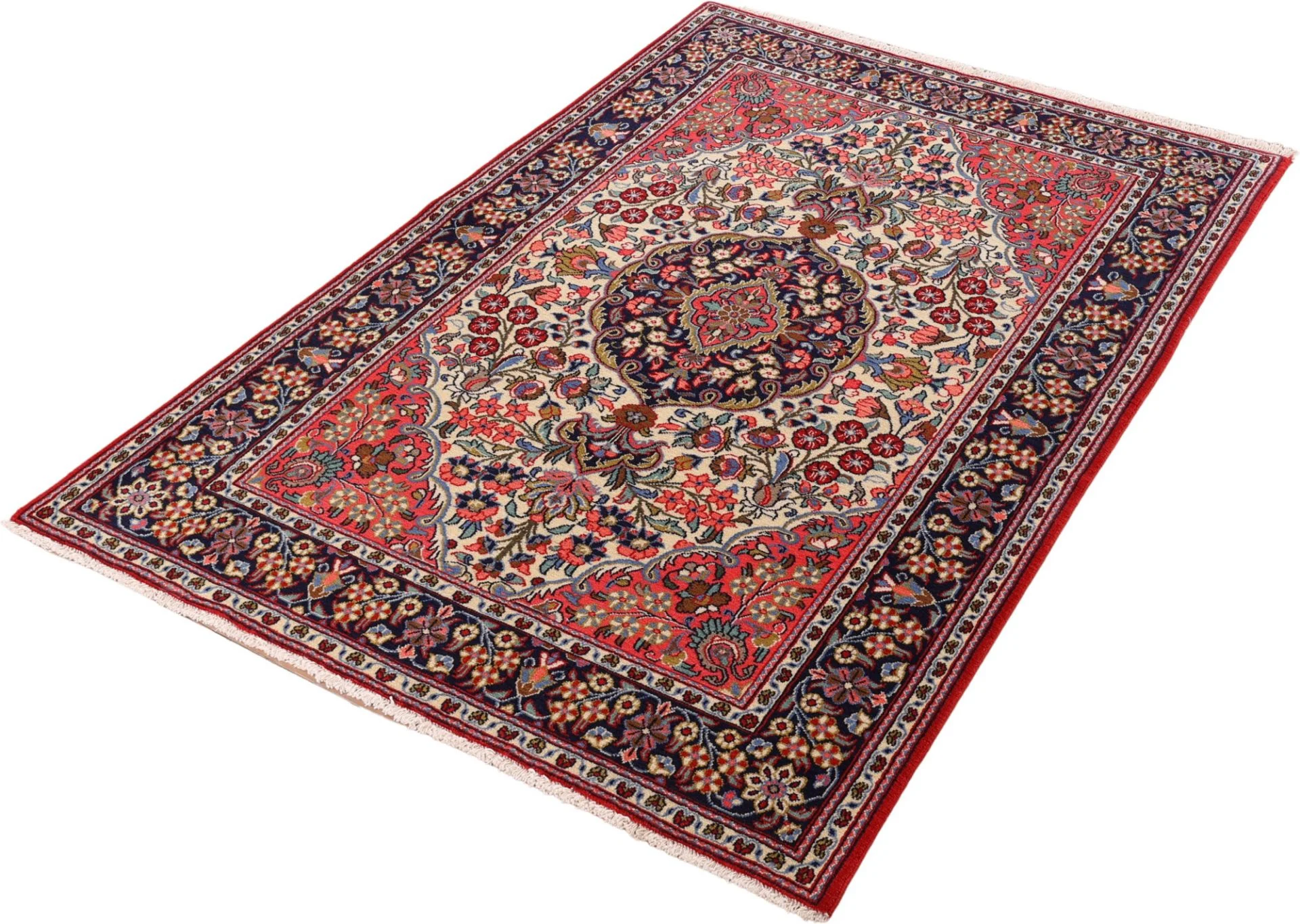 Qom Persian Rug 131 × 199 cm, Wool, hand-knotted