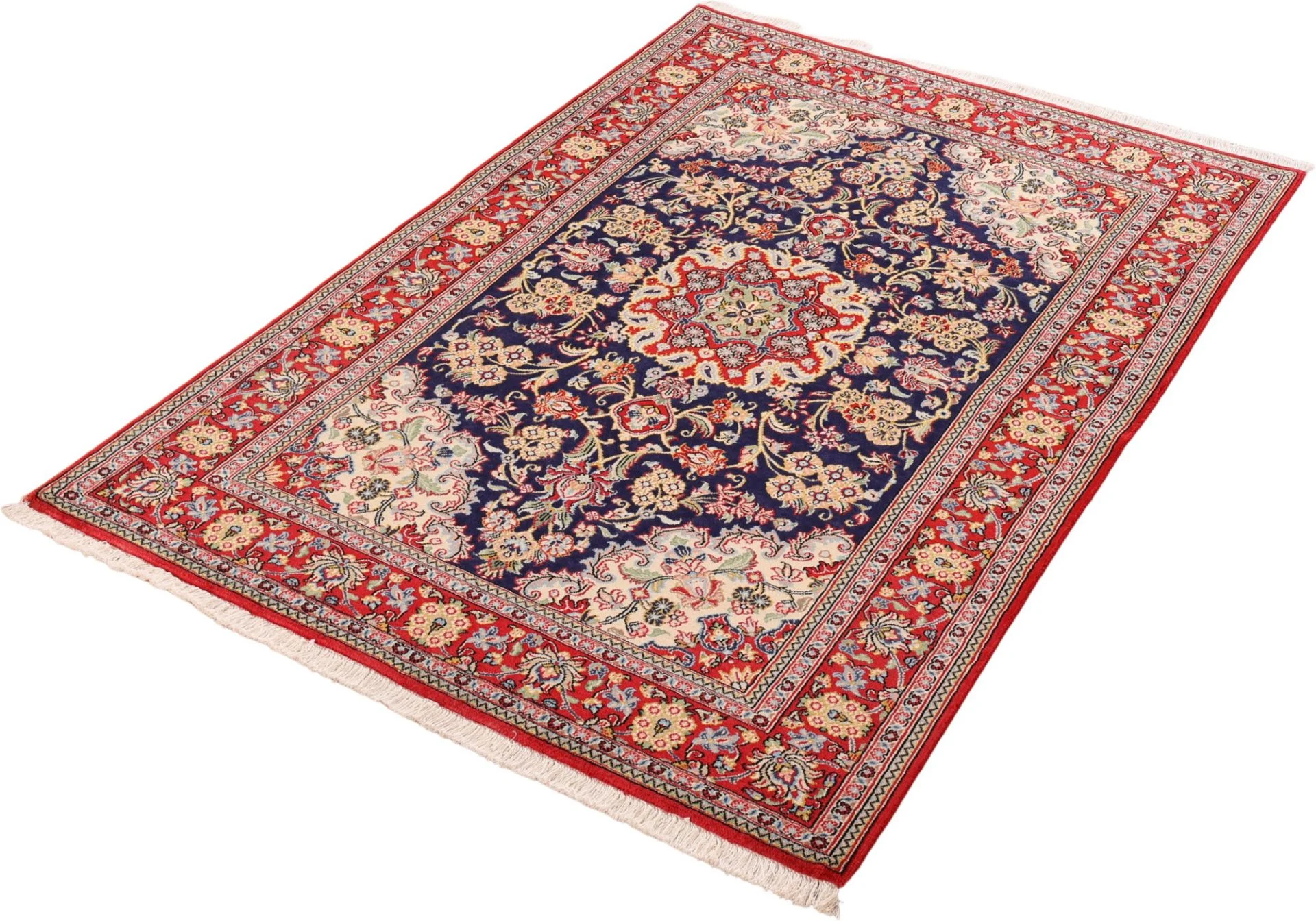 Qom Persian Rug 122 × 178 cm, Wool, hand-knotted