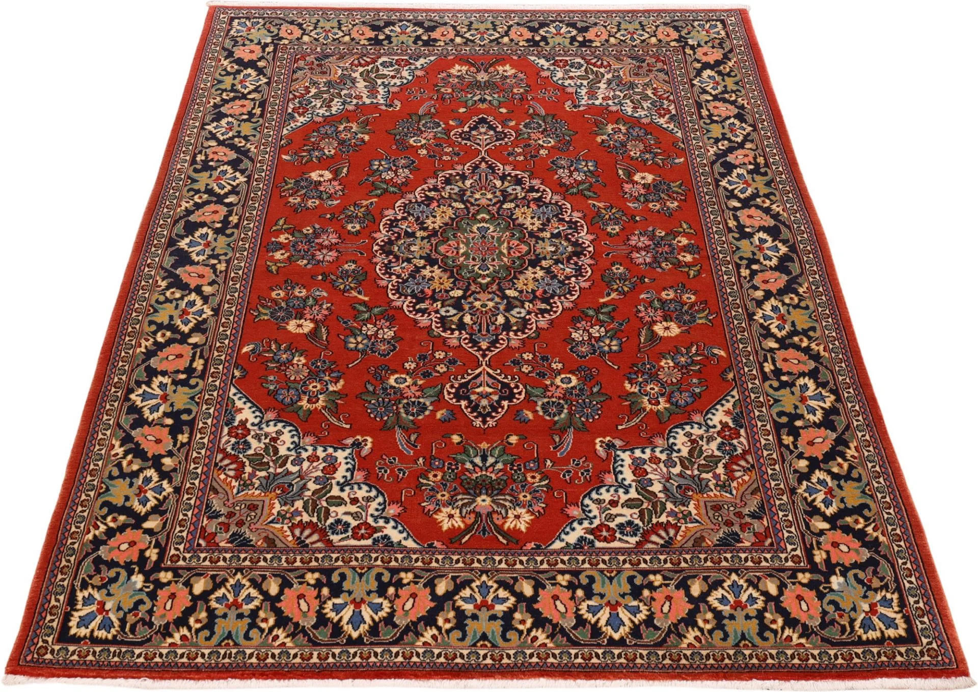 Qom Persian Rug 136 × 204 cm, Wool, hand-knotted