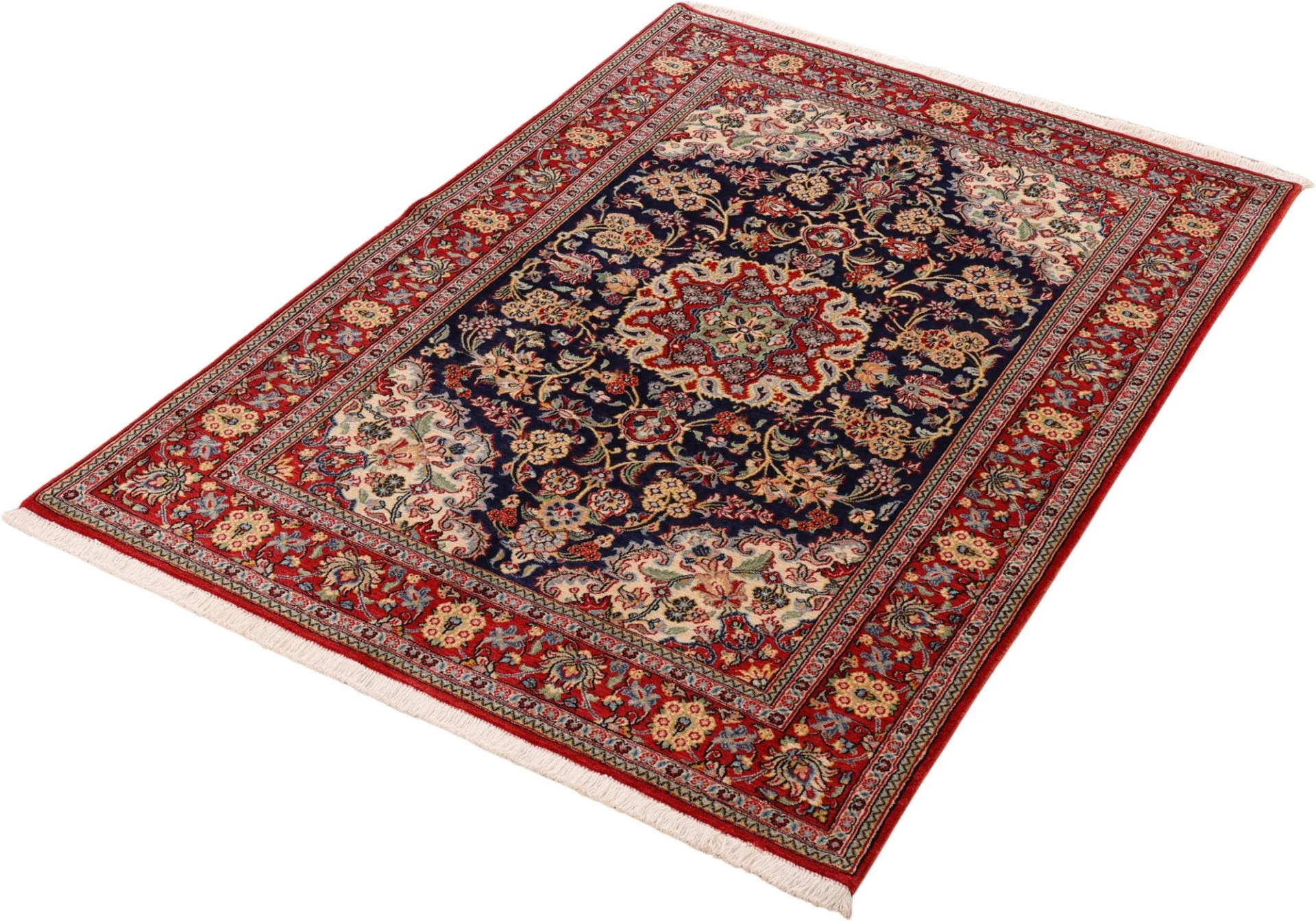 Qom Persian Rug 122 × 178 cm, Wool, hand-knotted