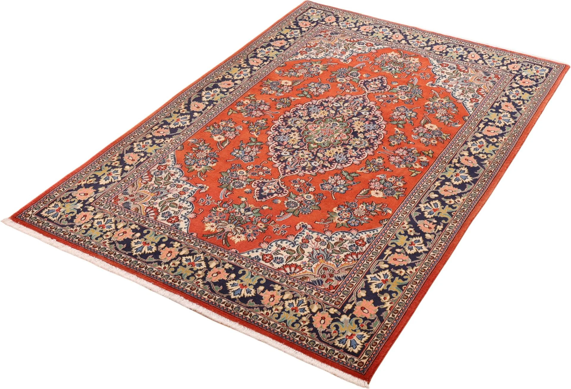 Qom Persian Rug 136 × 204 cm, Wool, hand-knotted