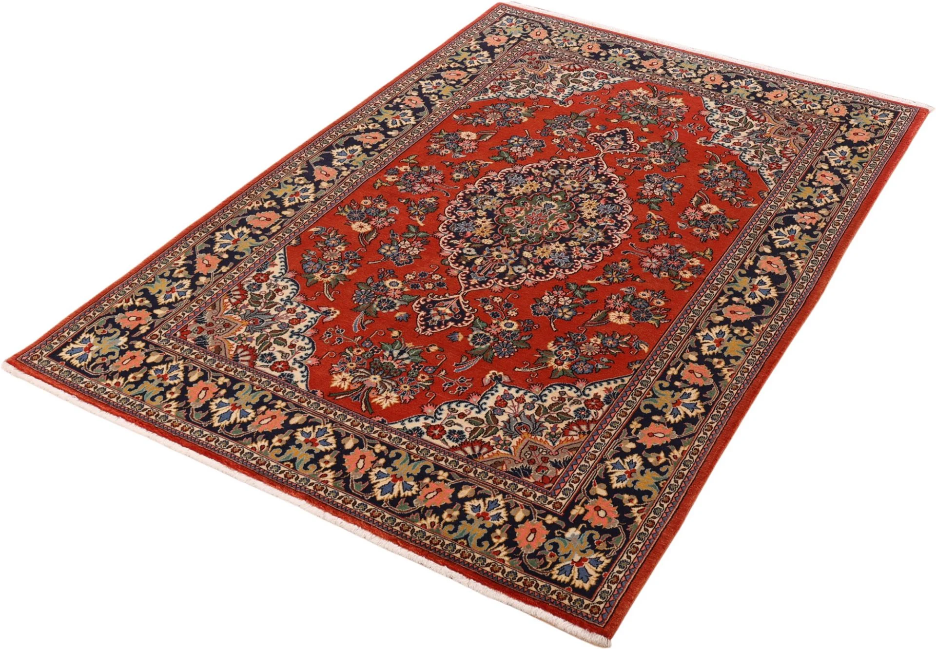 Qom Persian Rug 136 × 204 cm, Wool, hand-knotted