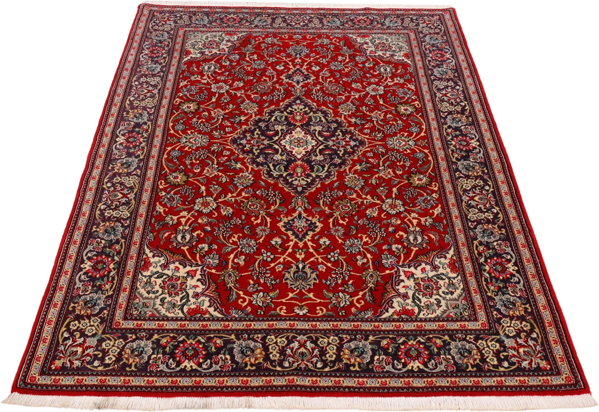 Qom Persian Rug 146 × 216 cm, Wool, hand-knotted