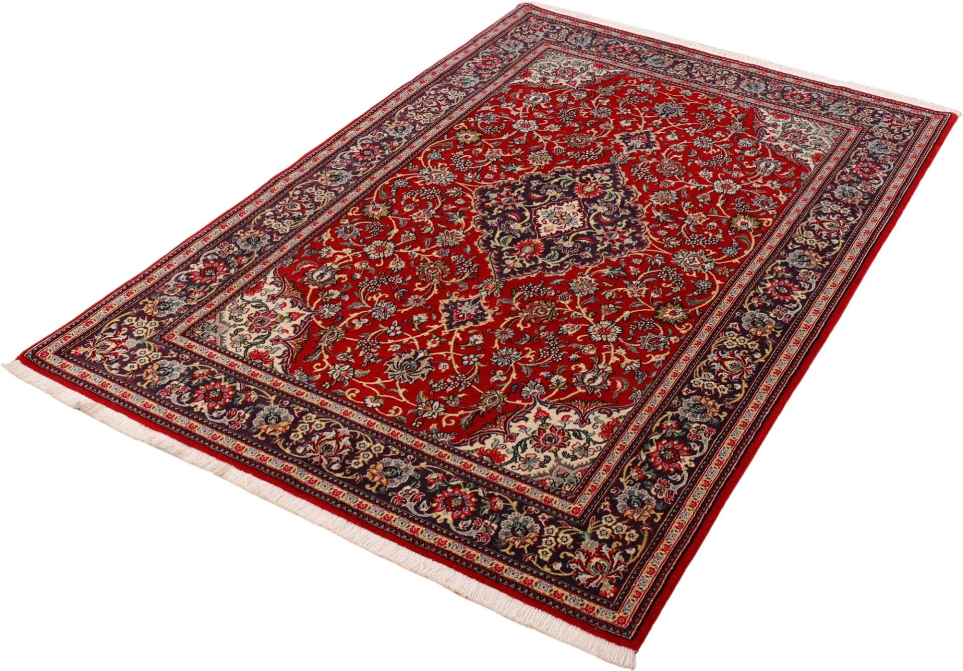 Qom Persian Rug 146 × 216 cm, Wool, hand-knotted