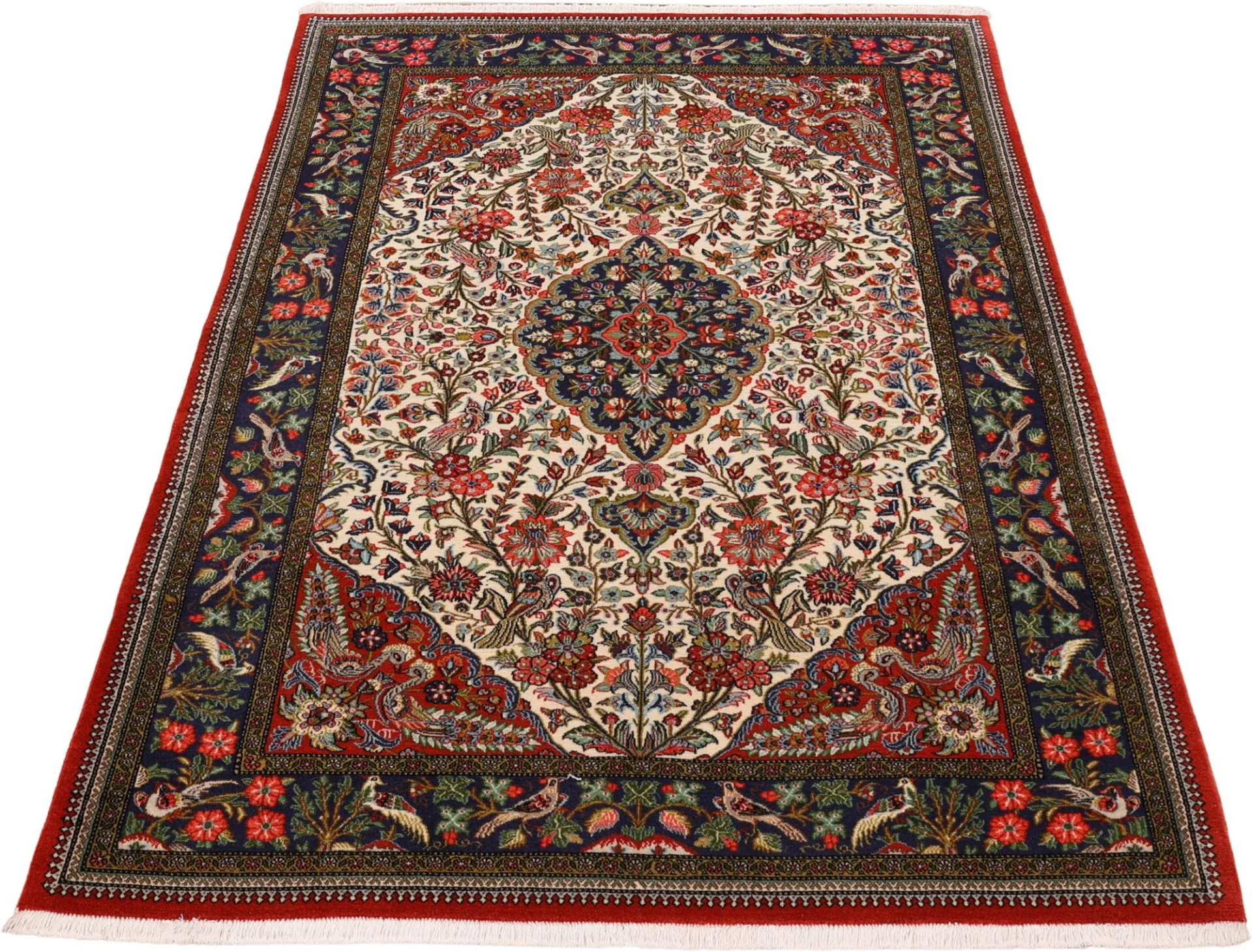 Qom Persian Rug — hand-knotted, 137 × 201 cm, Wool