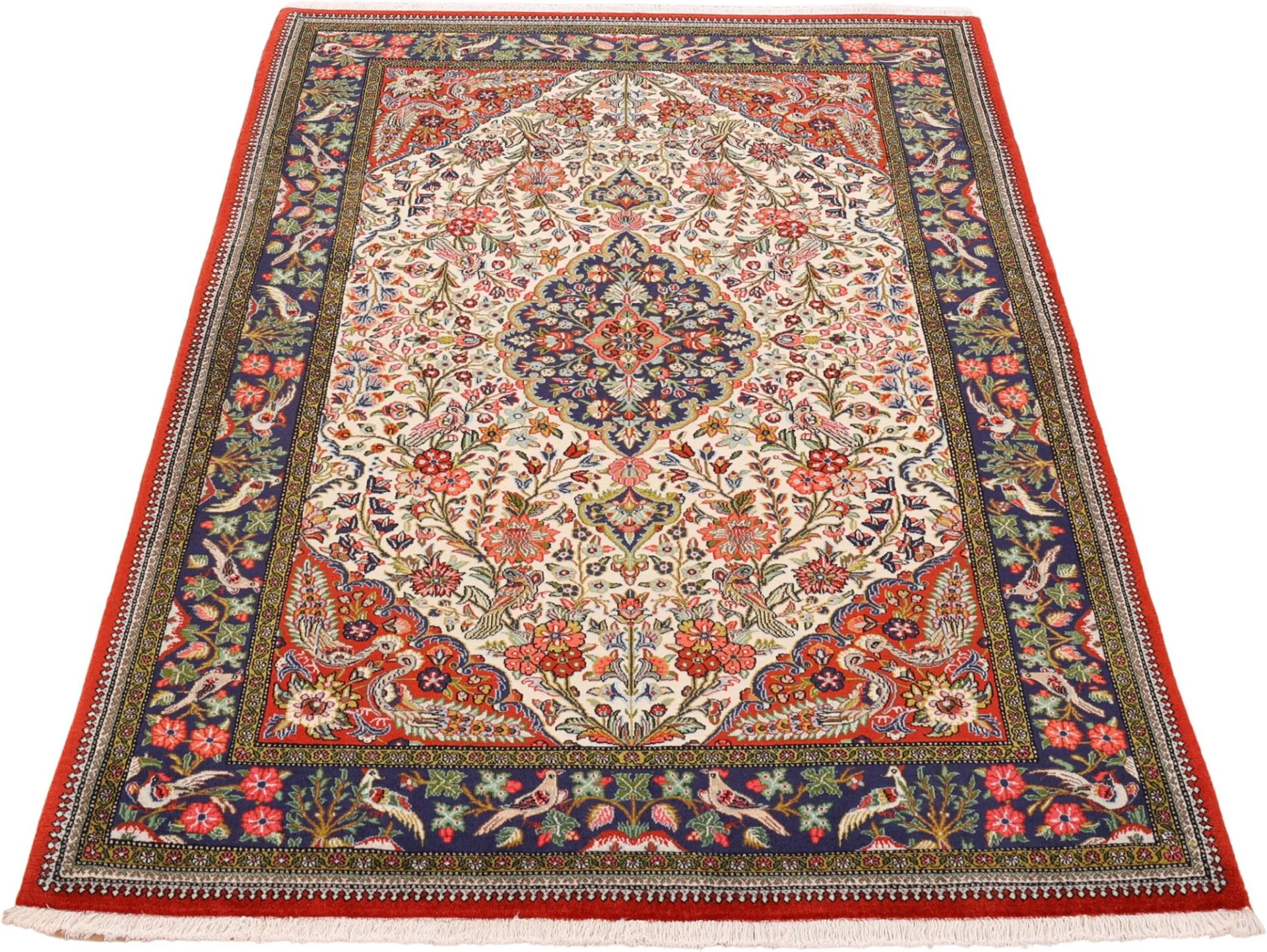 Qom Persian Rug — hand-knotted, 137 × 201 cm, Wool