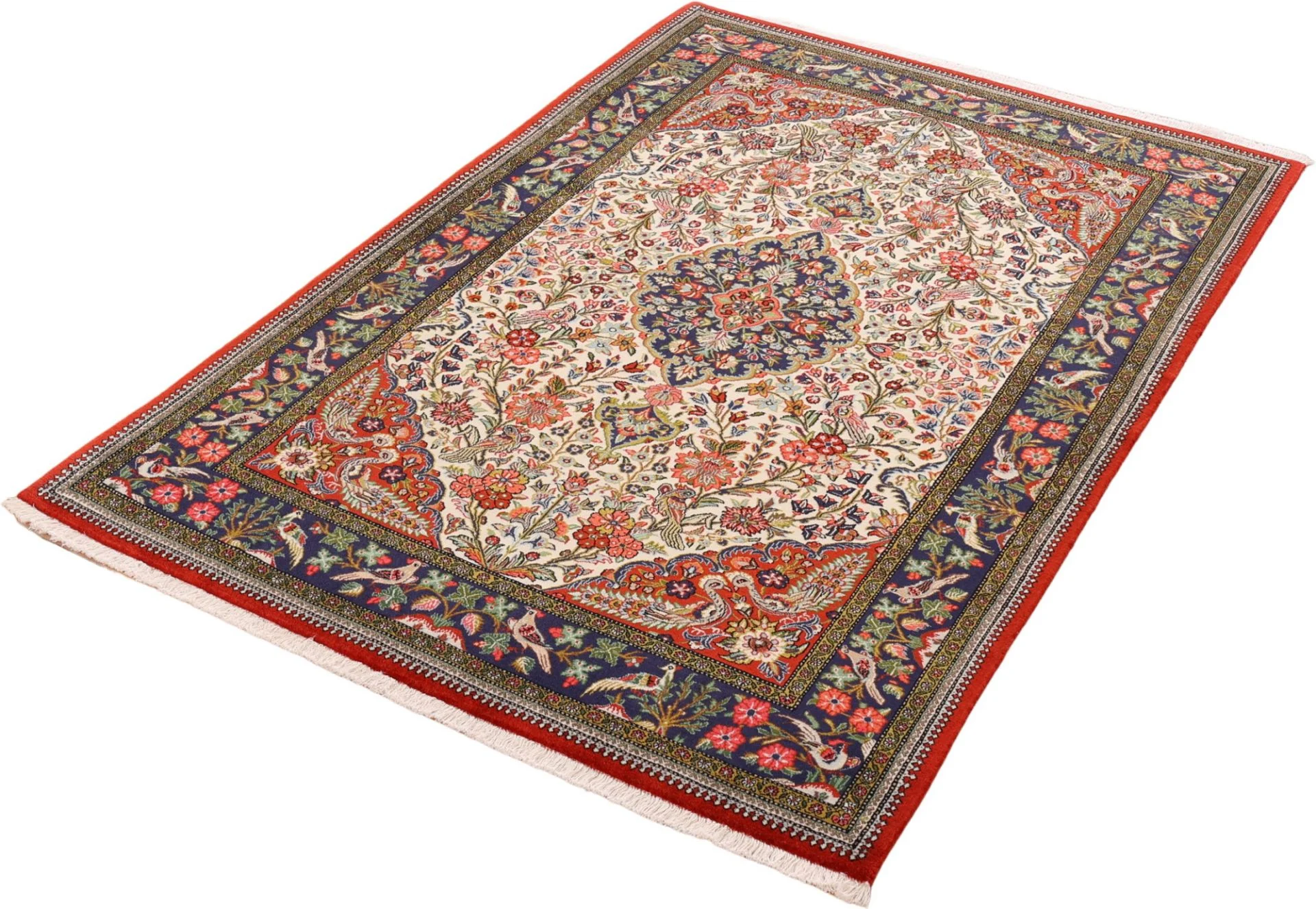 Qom Persian Rug — hand-knotted, 137 × 201 cm, Wool
