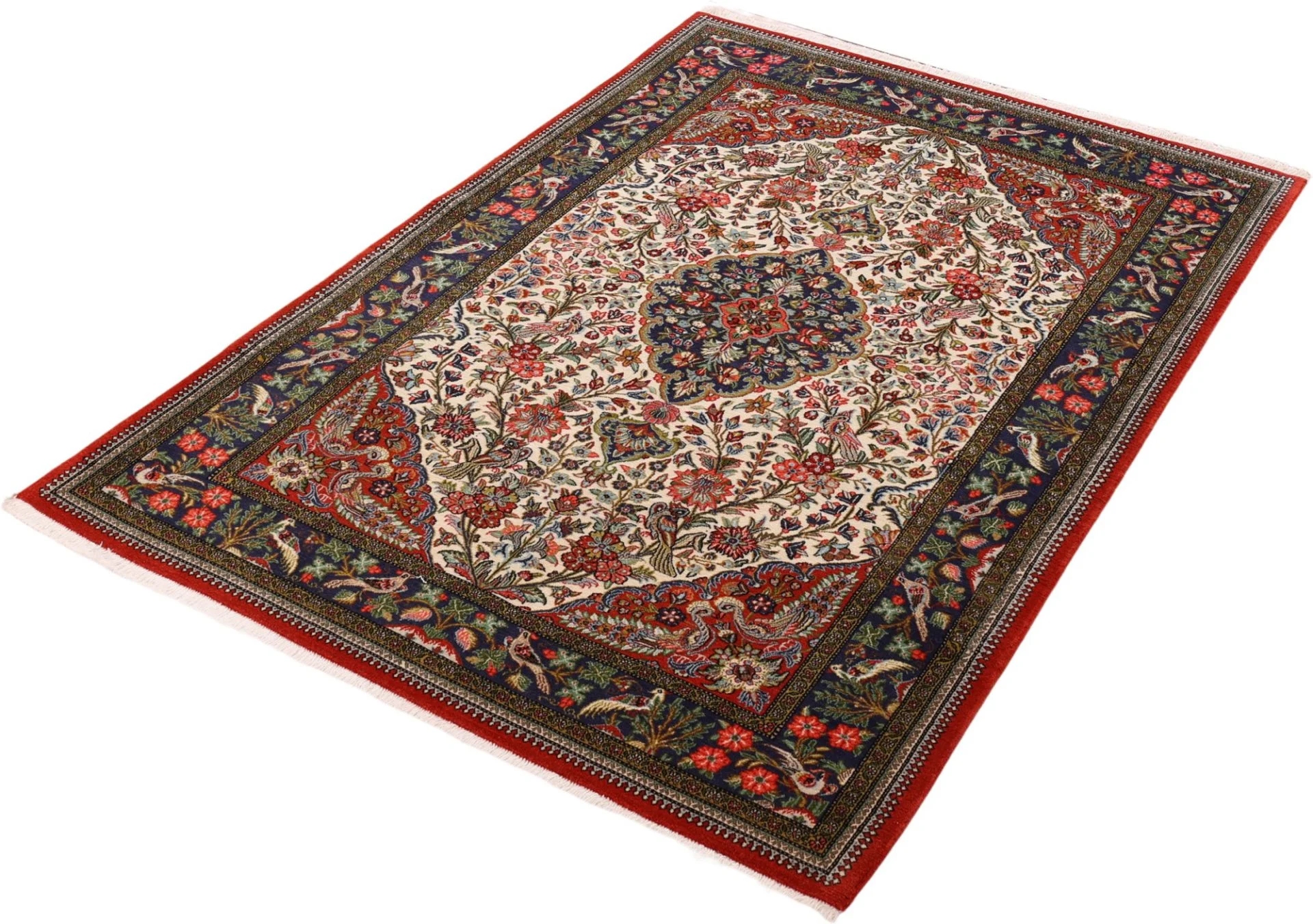 Qom Persian Rug — hand-knotted, 137 × 201 cm, Wool