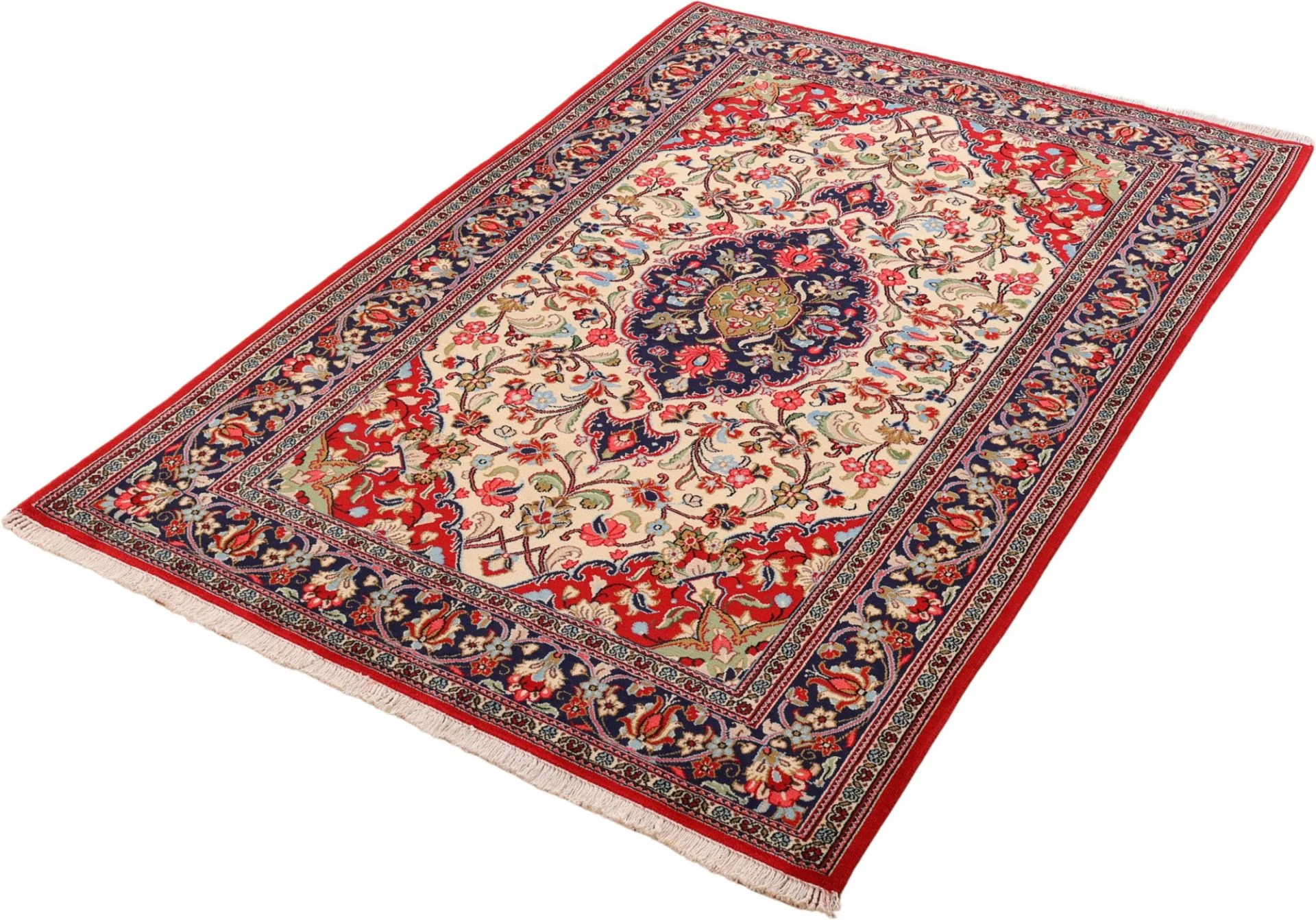 Qom Persian Rug 132 × 203 cm, Wool, hand-knotted