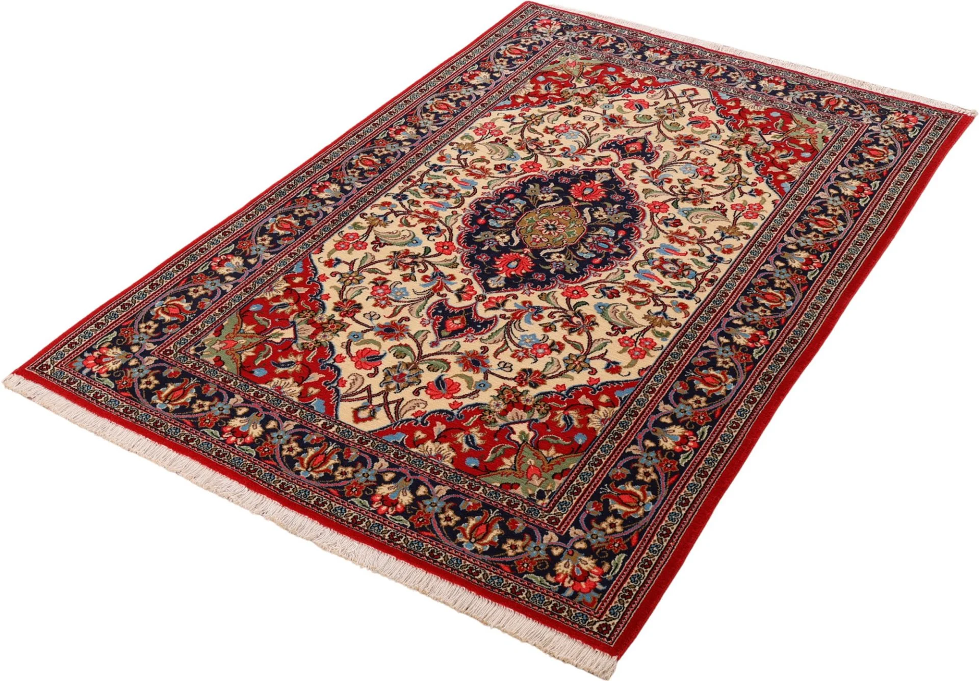Qom Persian Rug 132 × 203 cm, Wool, hand-knotted