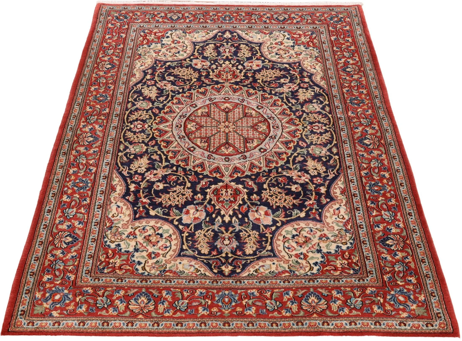 perserteppich-ghom-131-x-197-cm-schurwolle-handgeknupft-1 Hand-Knotted Wool Qom Persian Rug, 131 × 197 cm