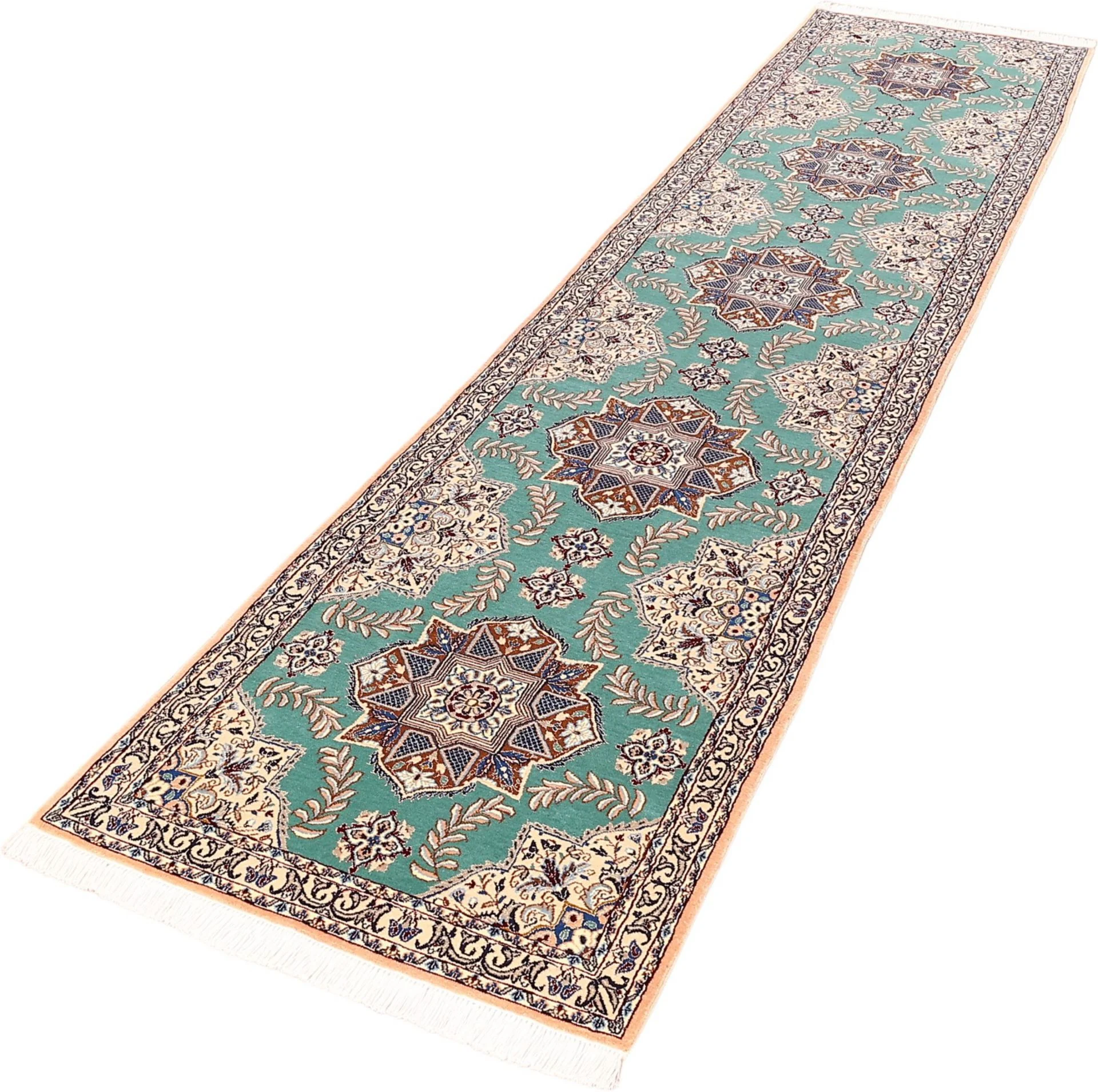 Nain Persian Rug 81 × 400 cm, Wool, hand-knotted
