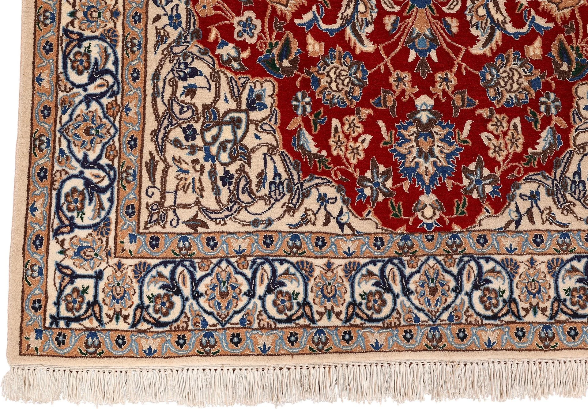Hand-Knotted Wool Nain Persian Rug, 130 × 215 cm