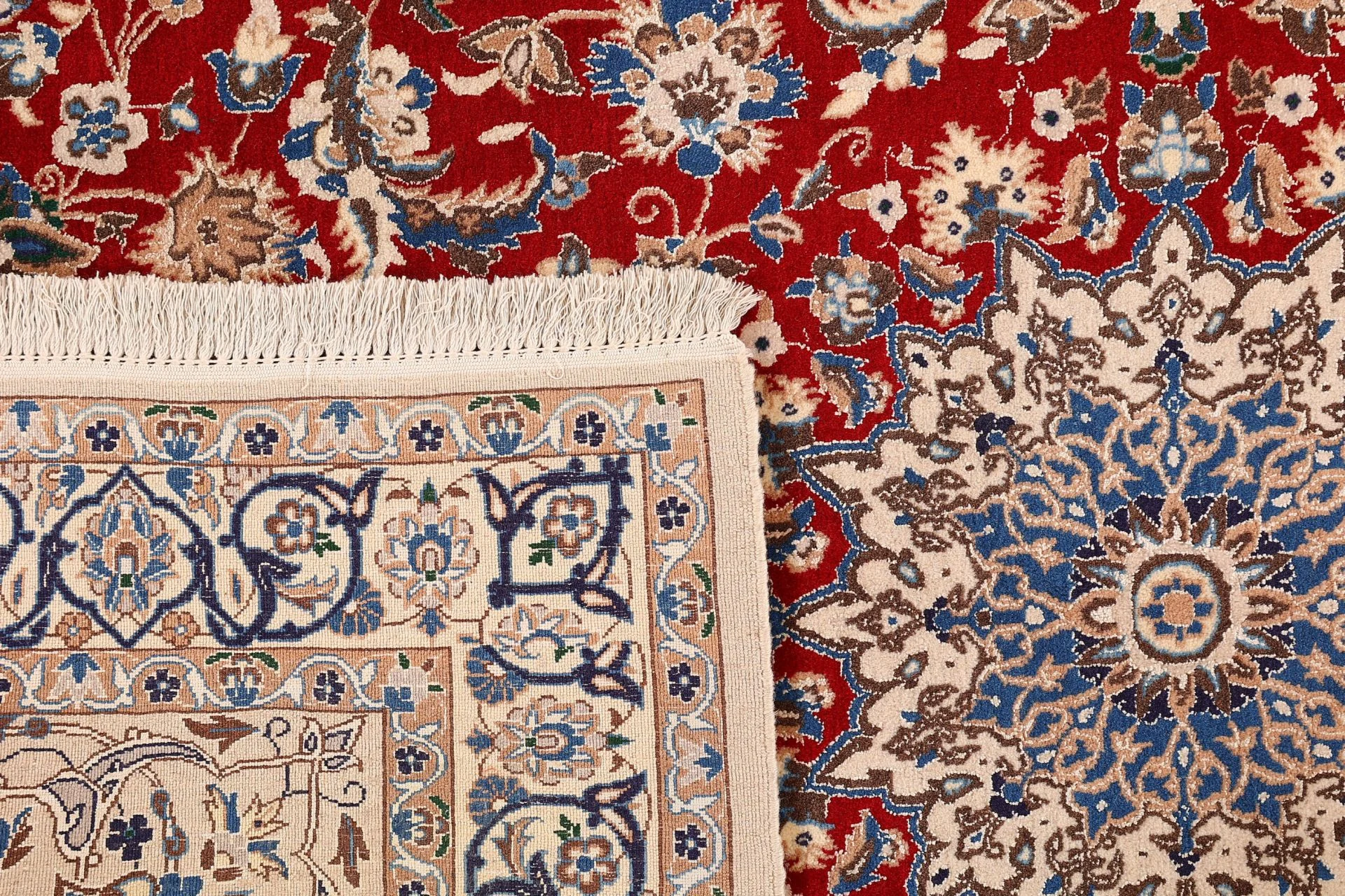 Hand-Knotted Wool Nain Persian Rug, 130 × 215 cm