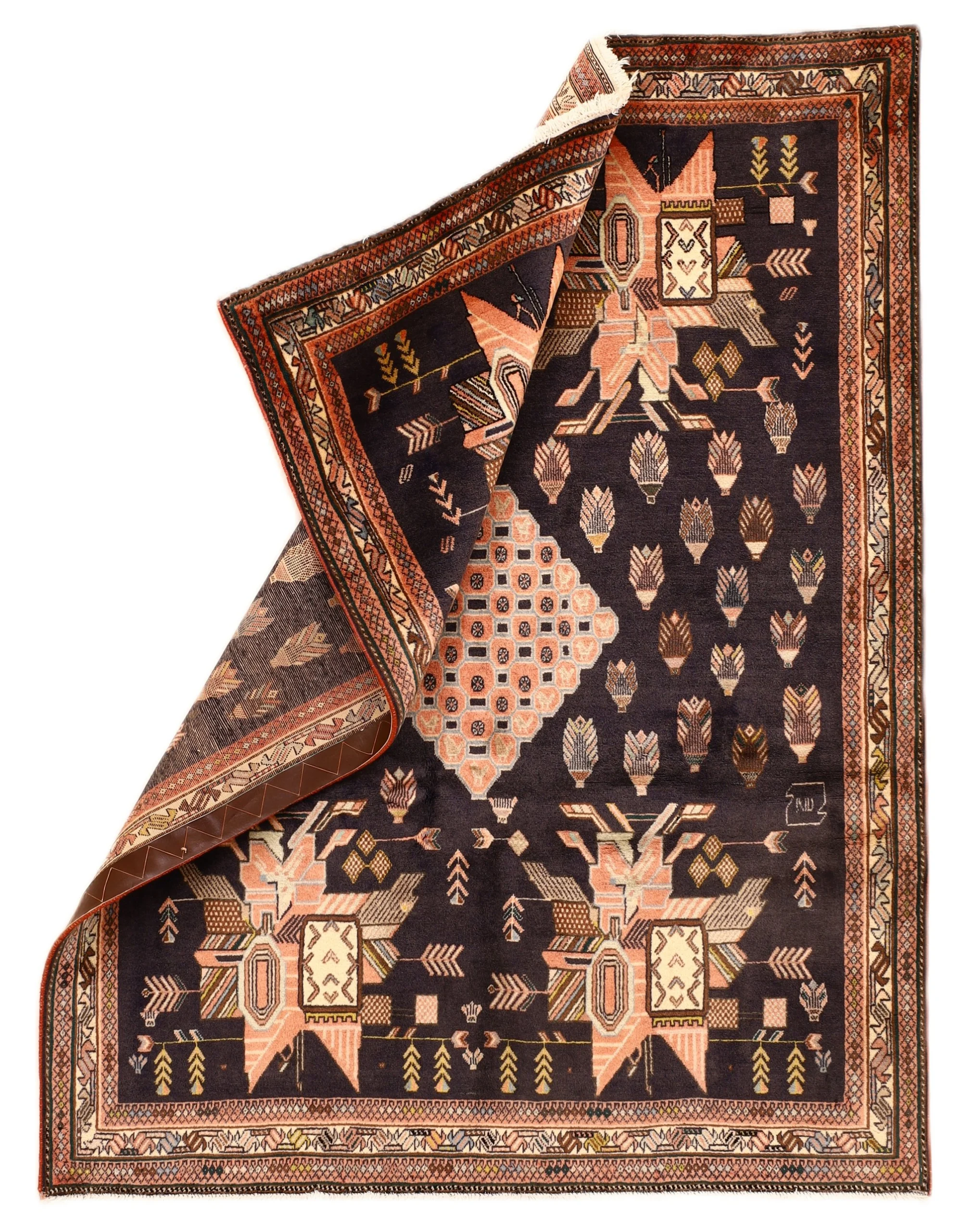 Persian Rug — hand-knotted, 166 × 128 cm, Wool