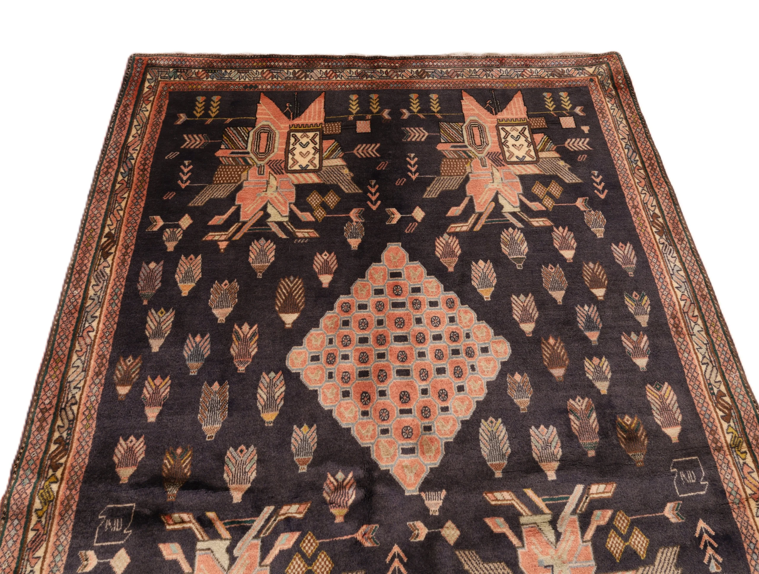 Persian Rug — hand-knotted, 166 × 128 cm, Wool