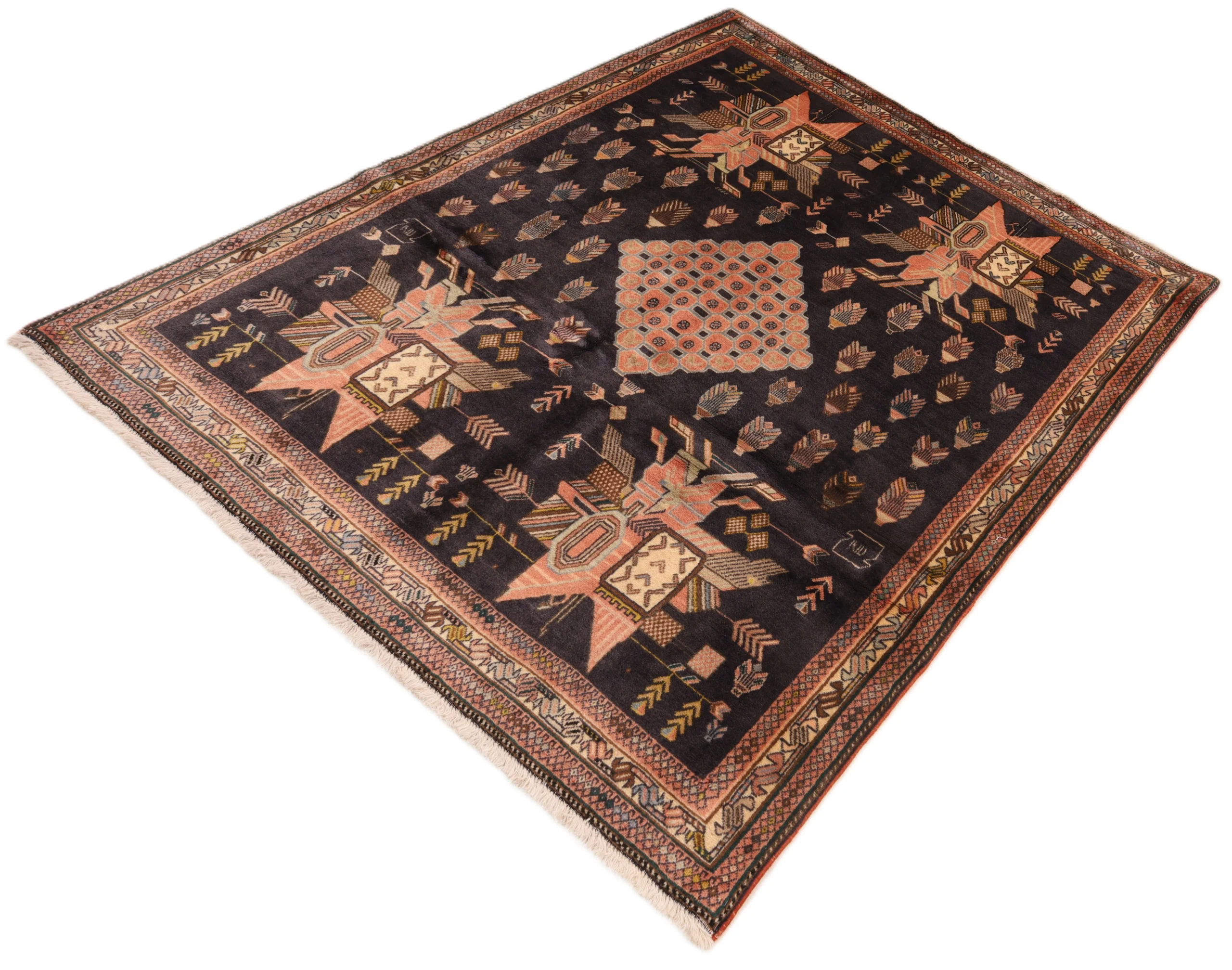 Persian Rug — hand-knotted, 166 × 128 cm, Wool