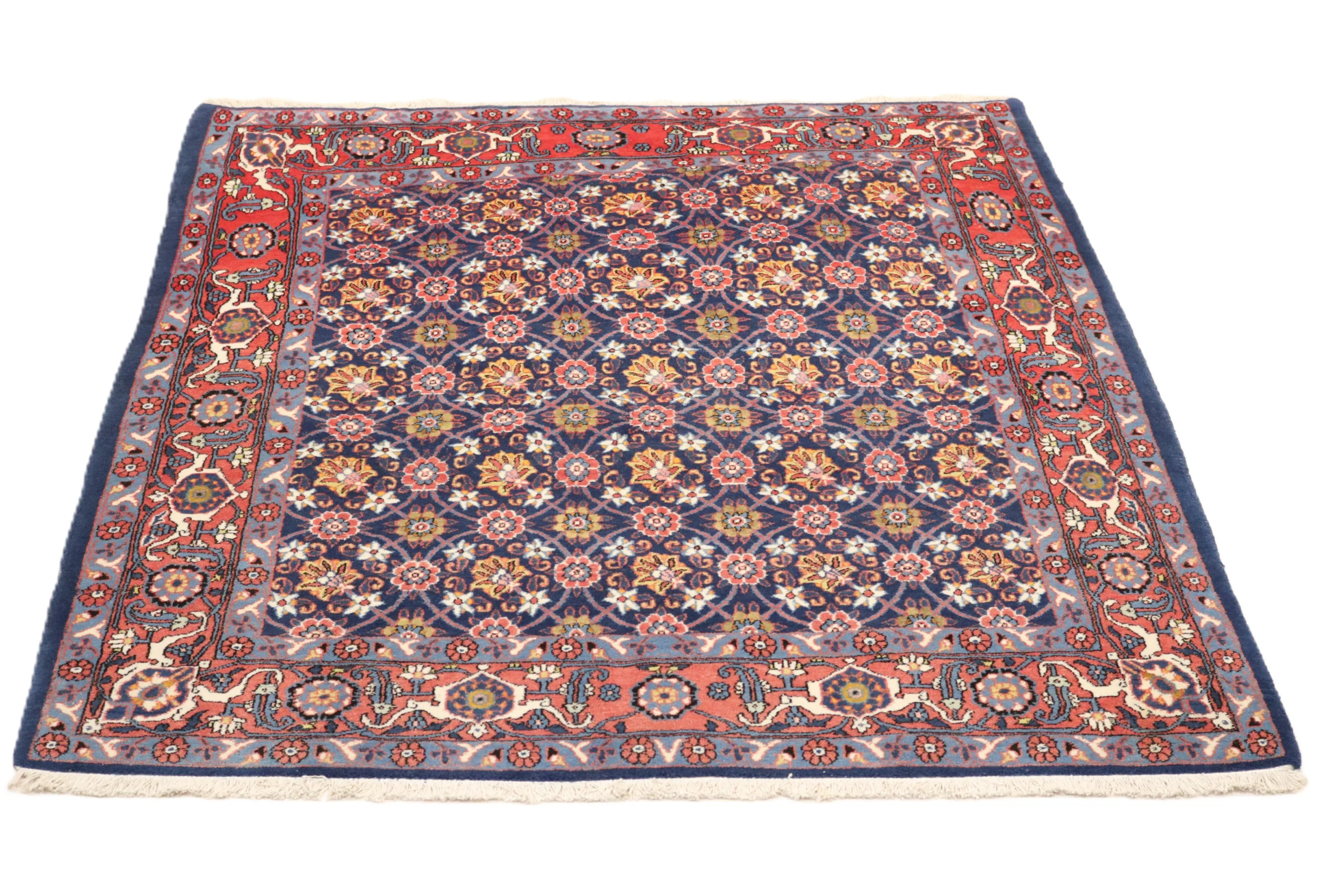 Persian Rug 197 × 162 cm, Wool, hand-knotted