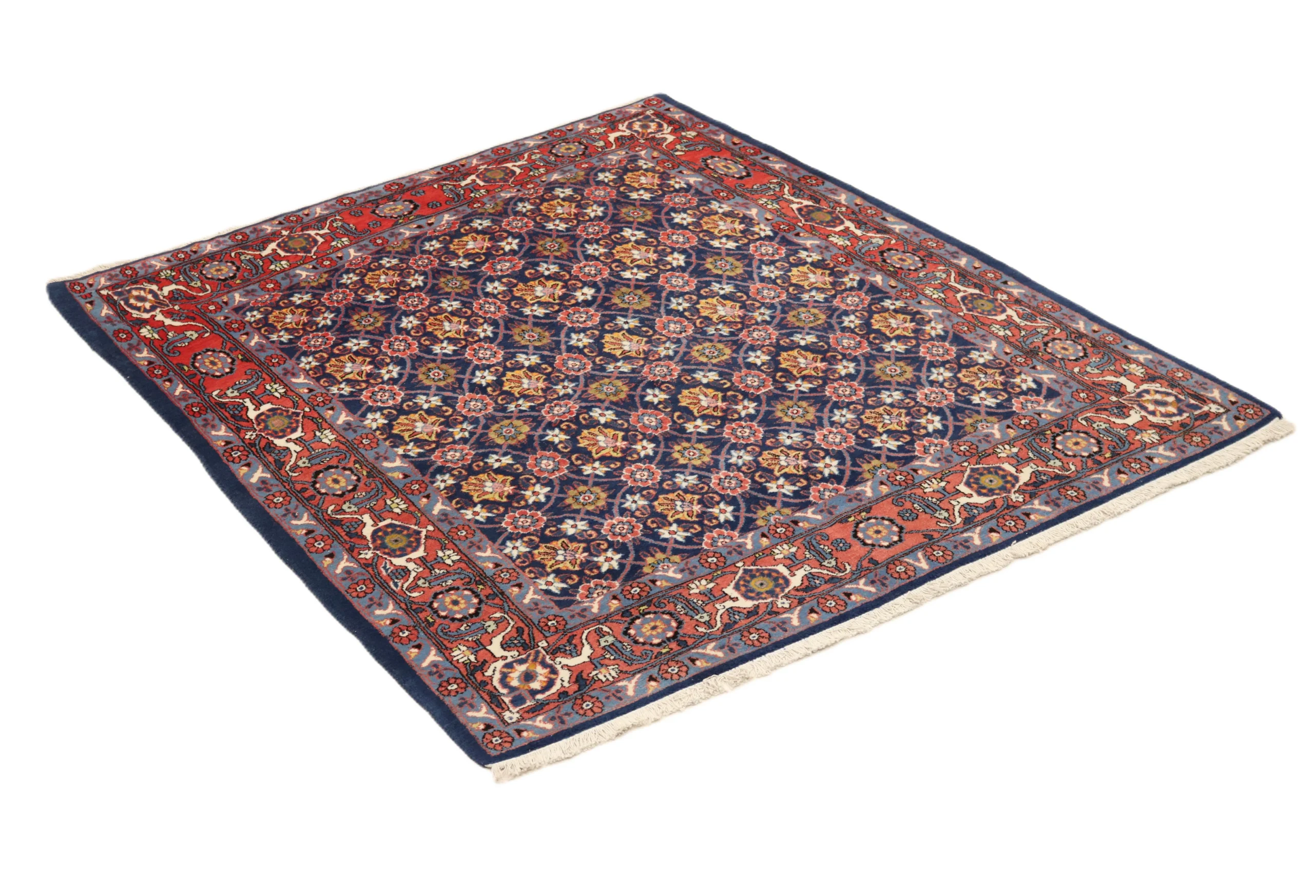 Persian Rug 197 × 162 cm, Wool, hand-knotted