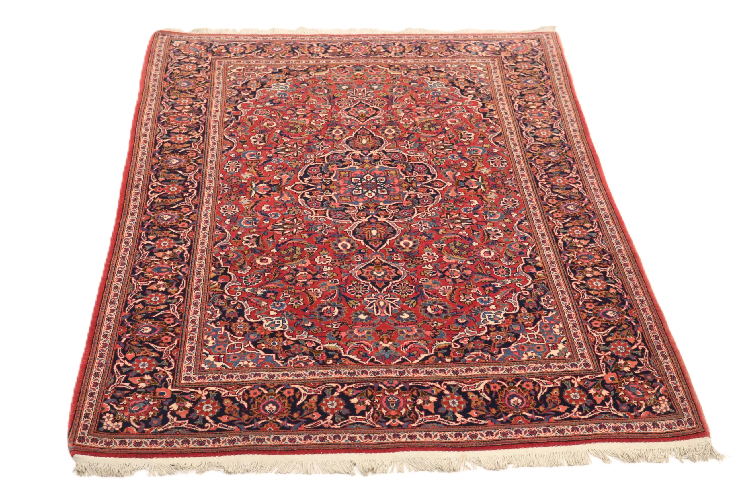 Kashan Persian Rug 210 × 136 cm, Wool, hand-knotted