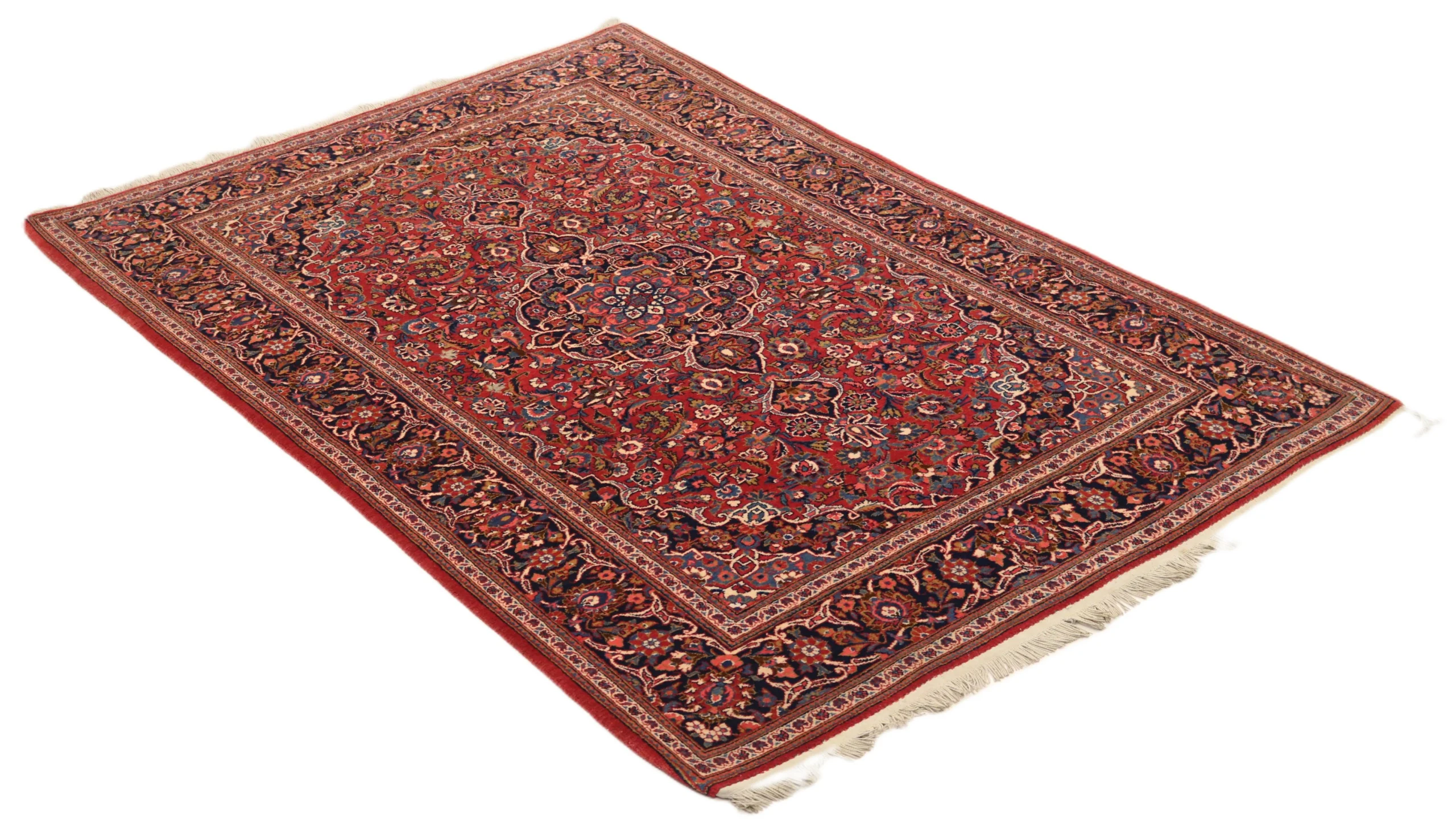 Kashan Persian Rug 210 × 136 cm, Wool, hand-knotted