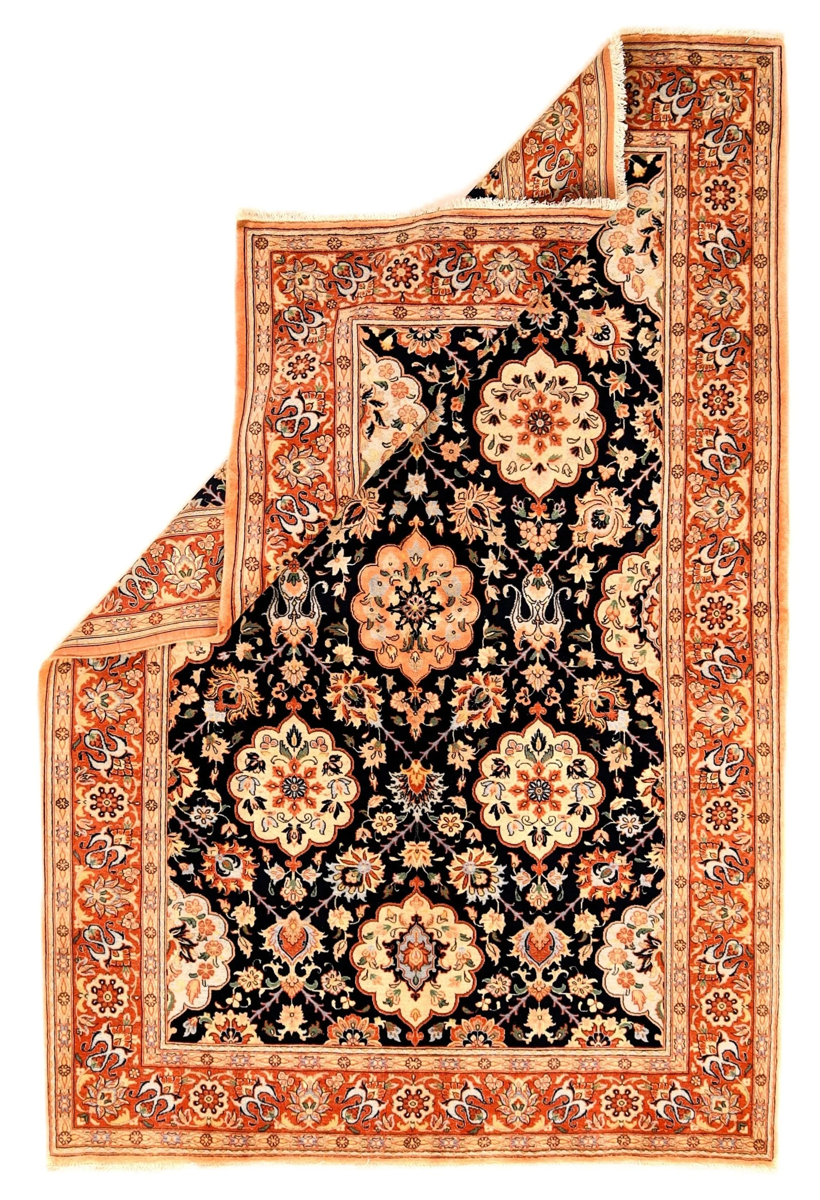 Hand-Knotted Wool Persian Rug, 240 × 160 cm