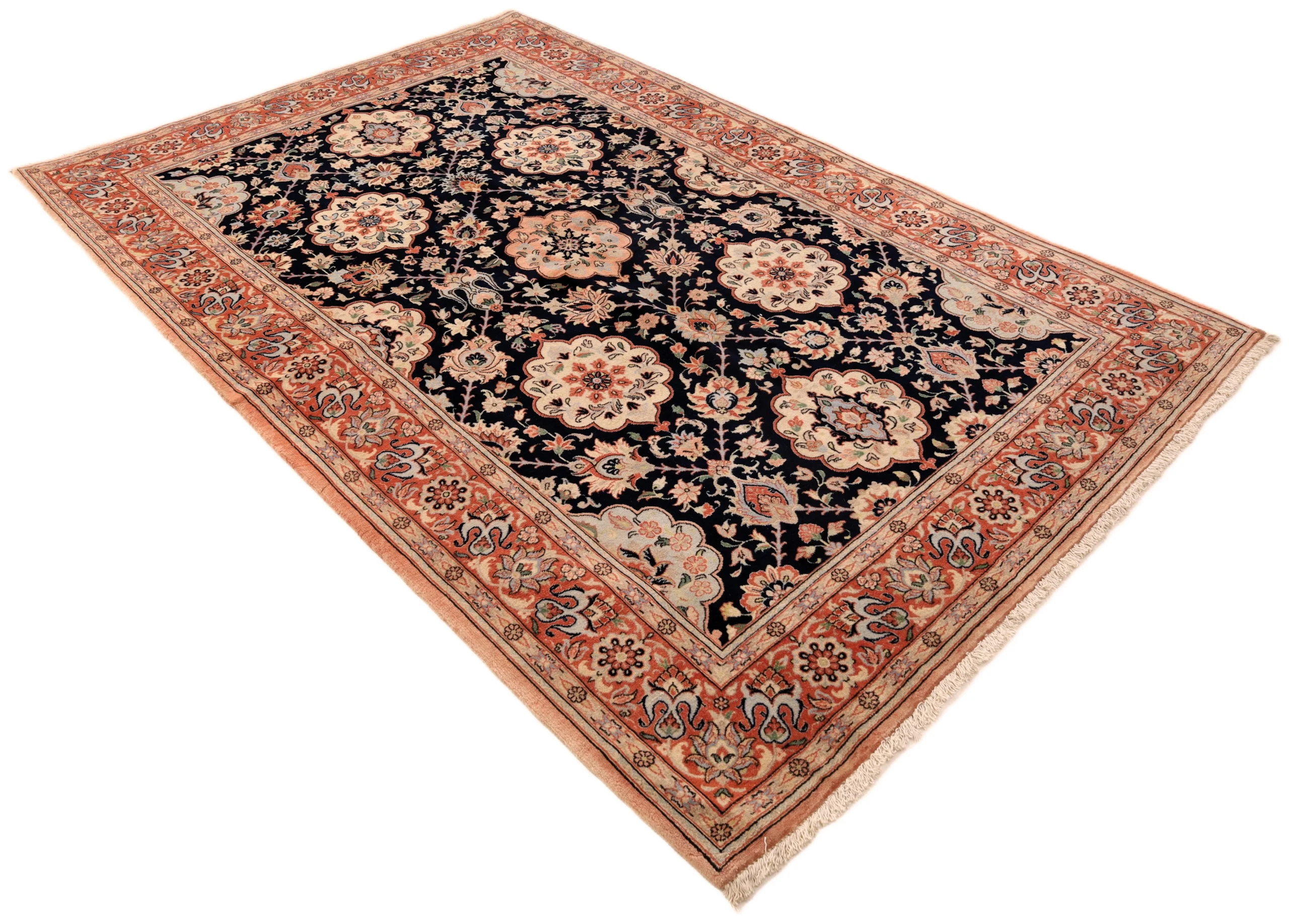 Hand-Knotted Wool Persian Rug, 240 × 160 cm