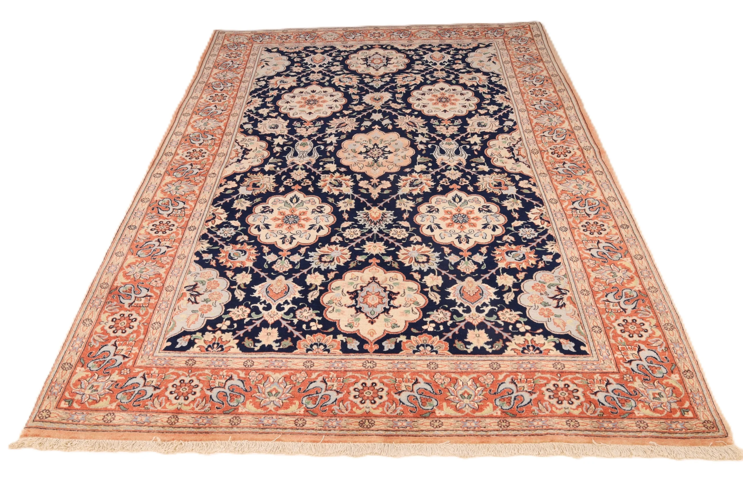 Hand-Knotted Wool Persian Rug, 240 × 160 cm