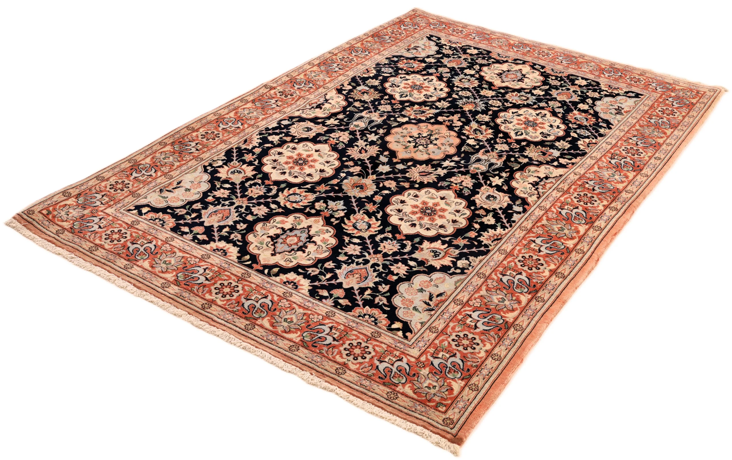 Hand-Knotted Wool Persian Rug, 240 × 160 cm