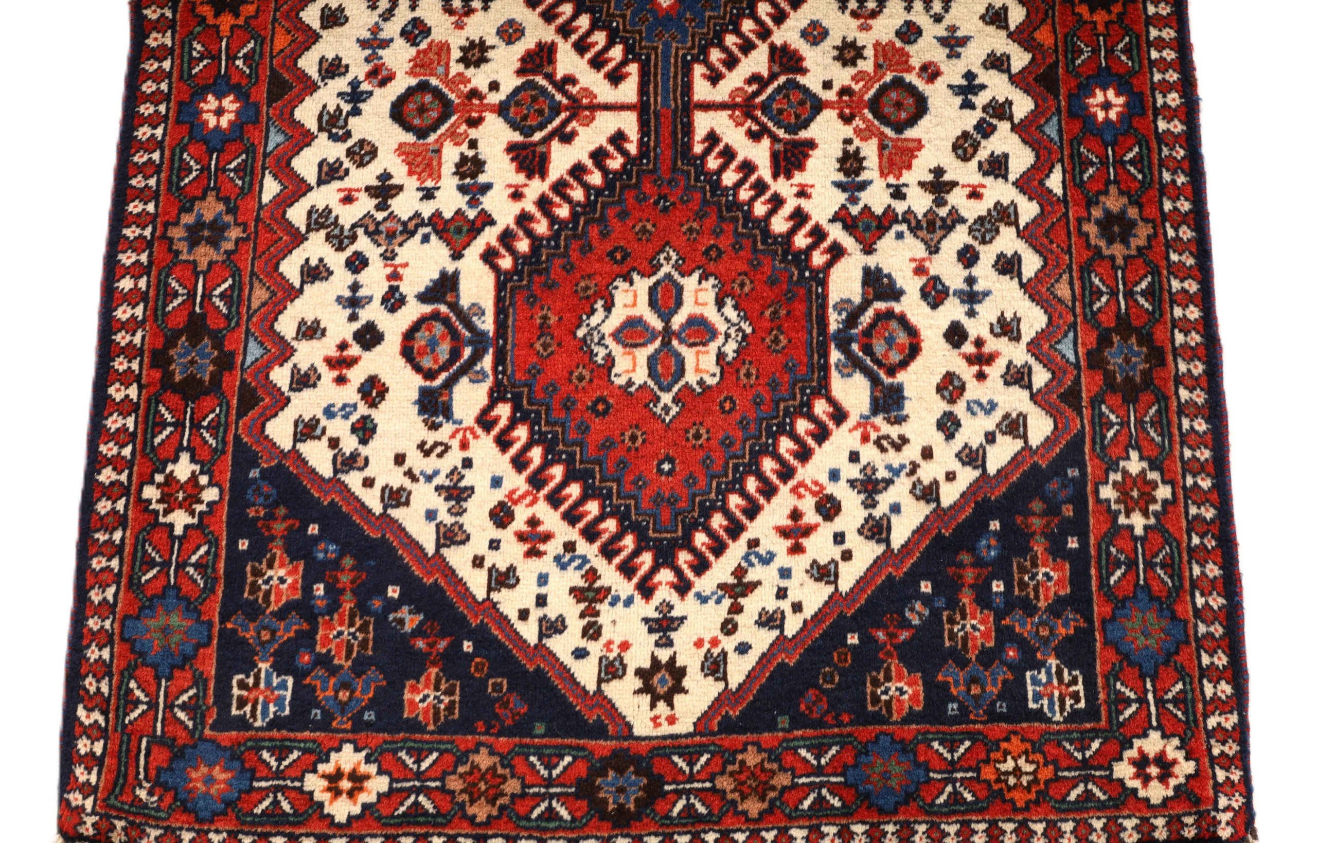 Persian Rug — hand-knotted, 295 × 86 cm, Wool
