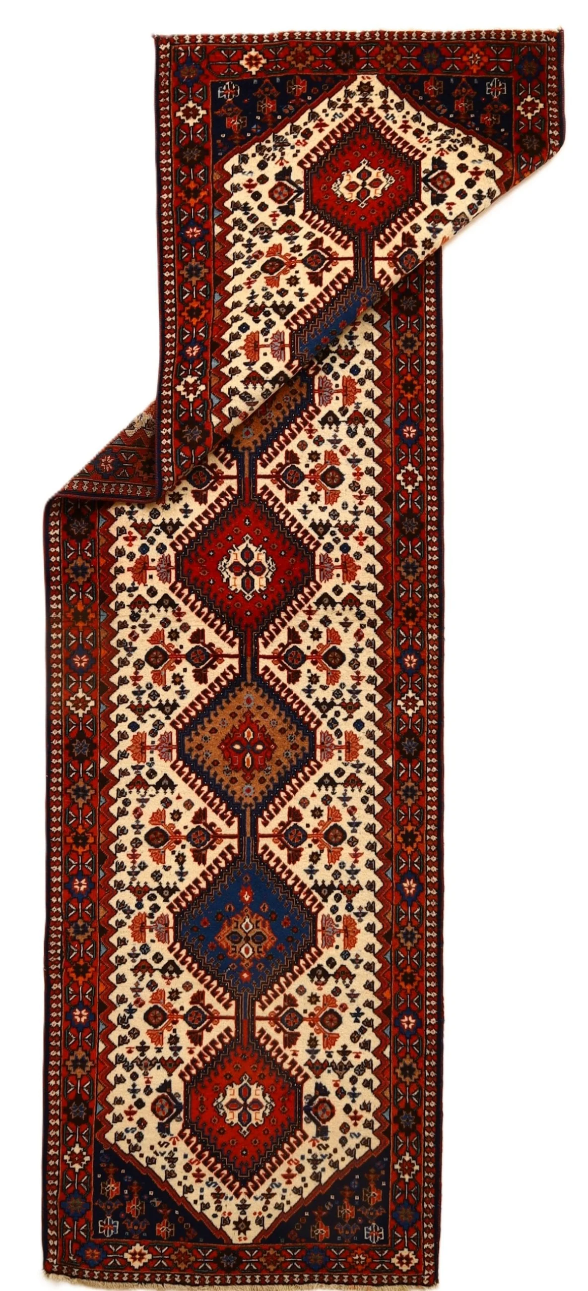 Persian Rug — hand-knotted, 295 × 86 cm, Wool