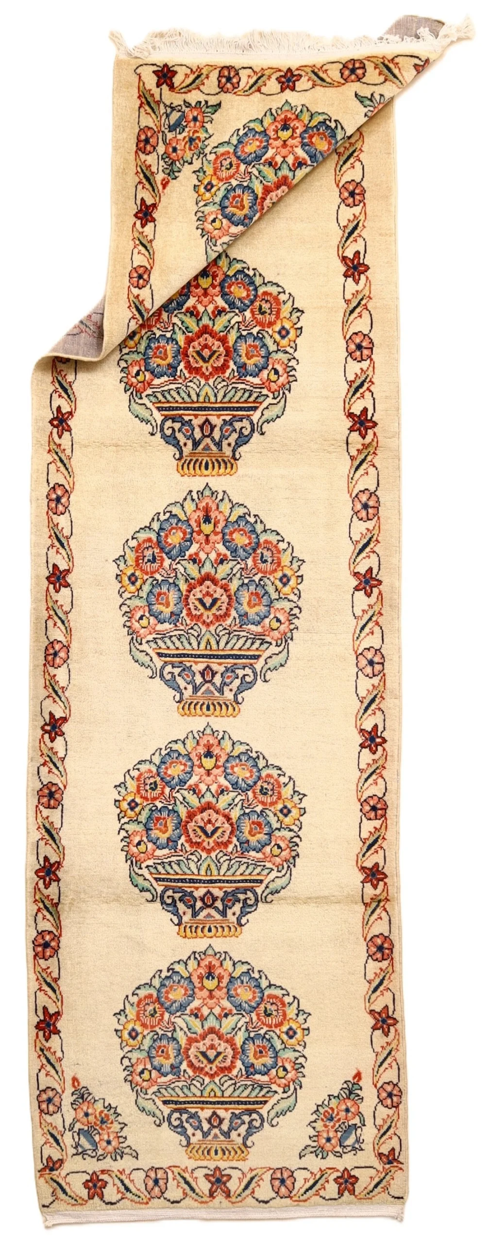 Sarouk Persian Rug 298 × 90 cm, Wool, hand-knotted