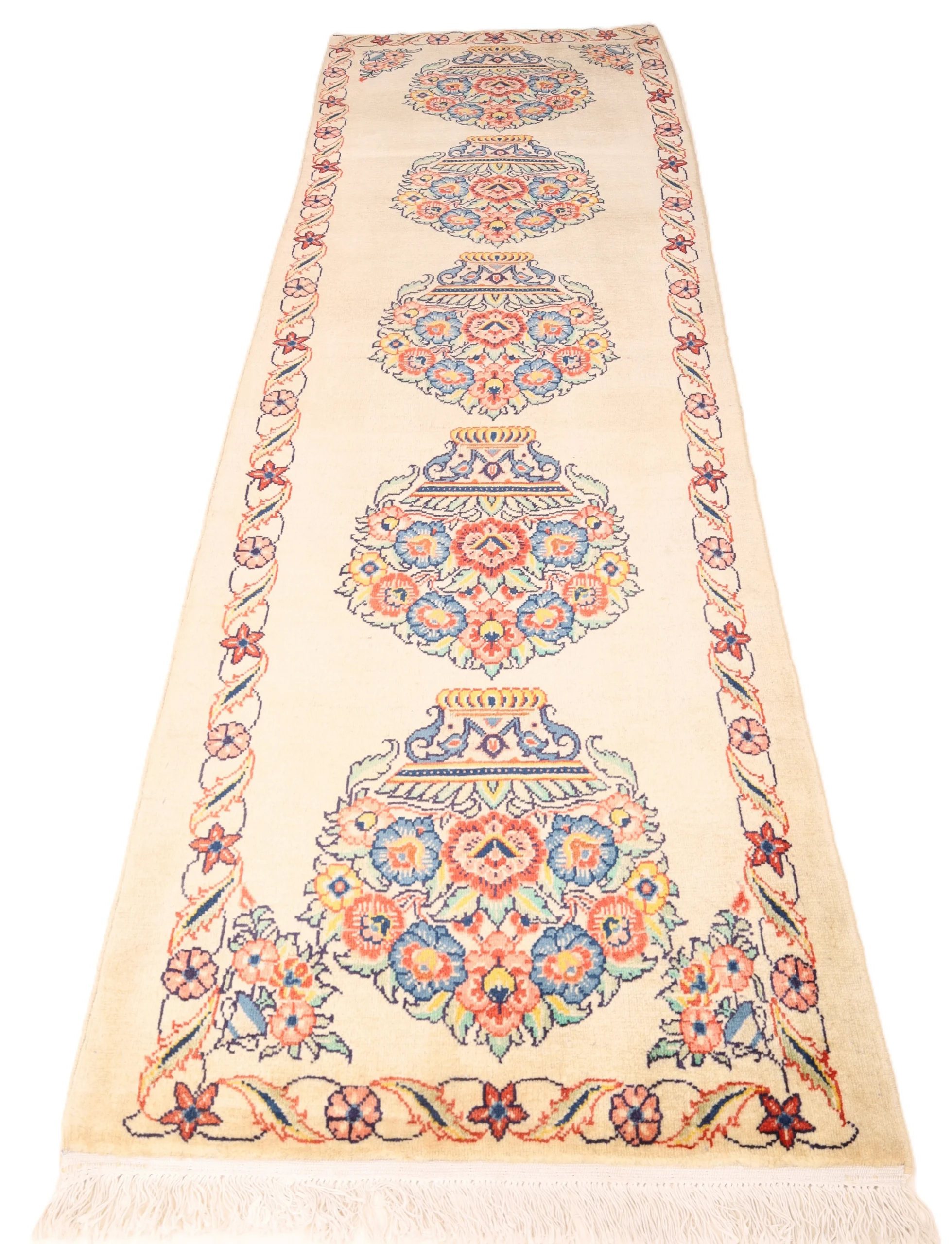 Sarouk Persian Rug 298 × 90 cm, Wool, hand-knotted