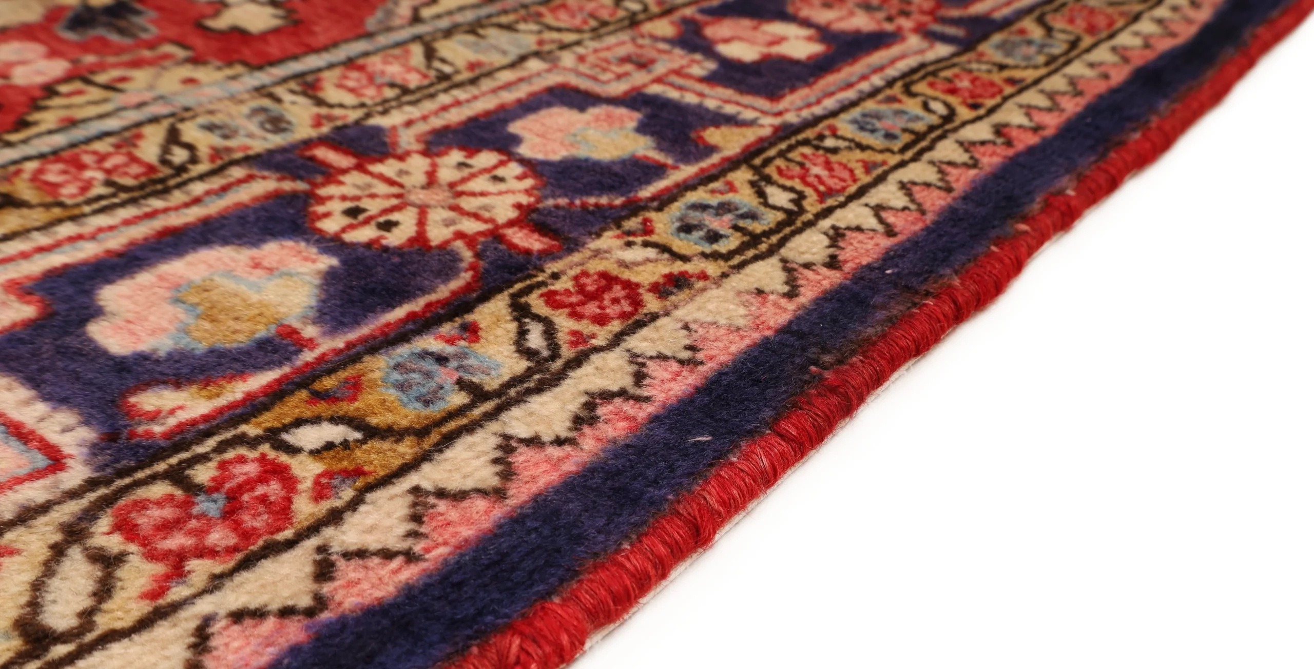 Hand-Knotted Wool Malayer Persian Rug, 208 × 133 cm