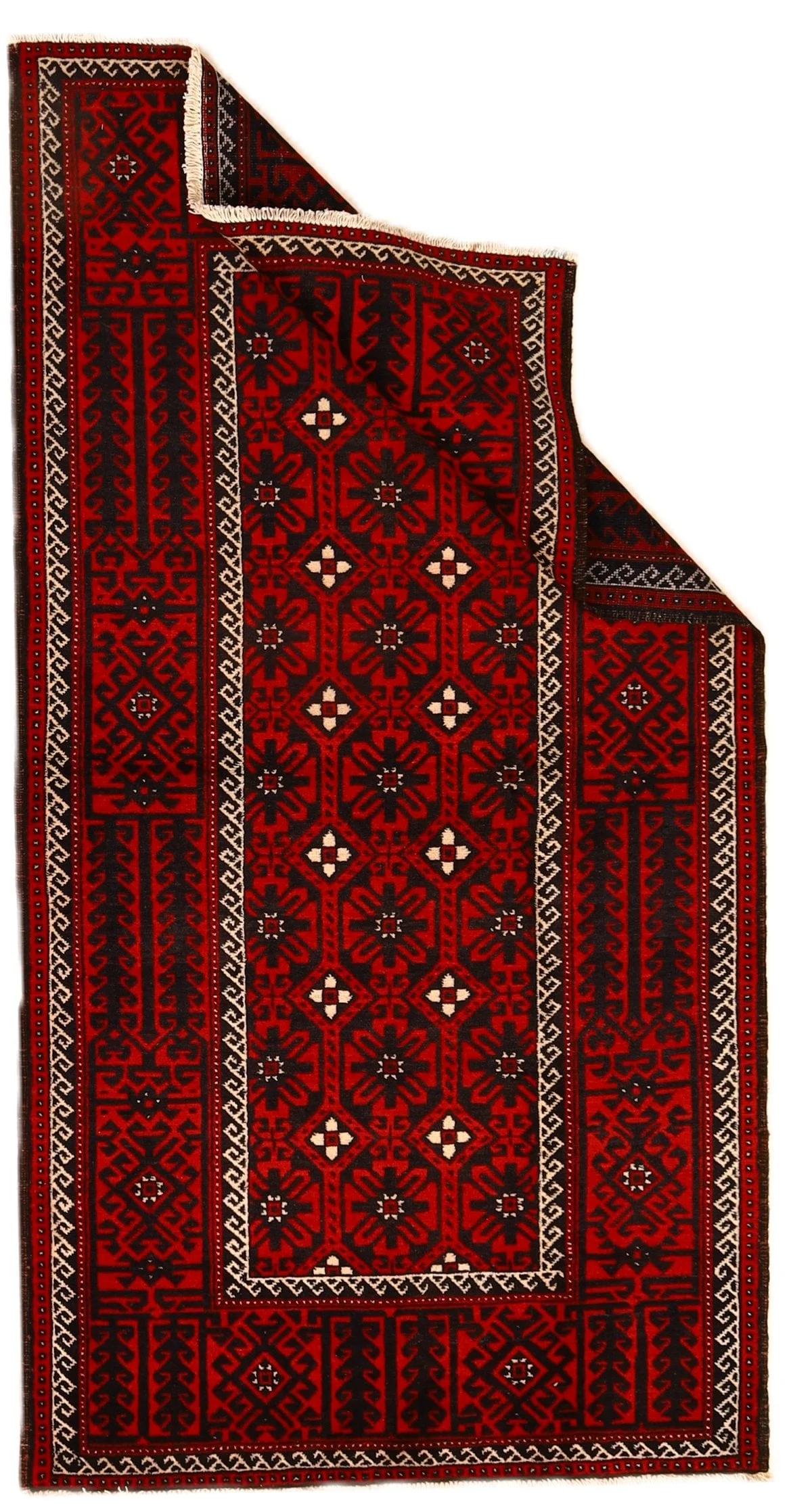 Baluch Persian Rug 230 × 120 cm, Wool, hand-knotted