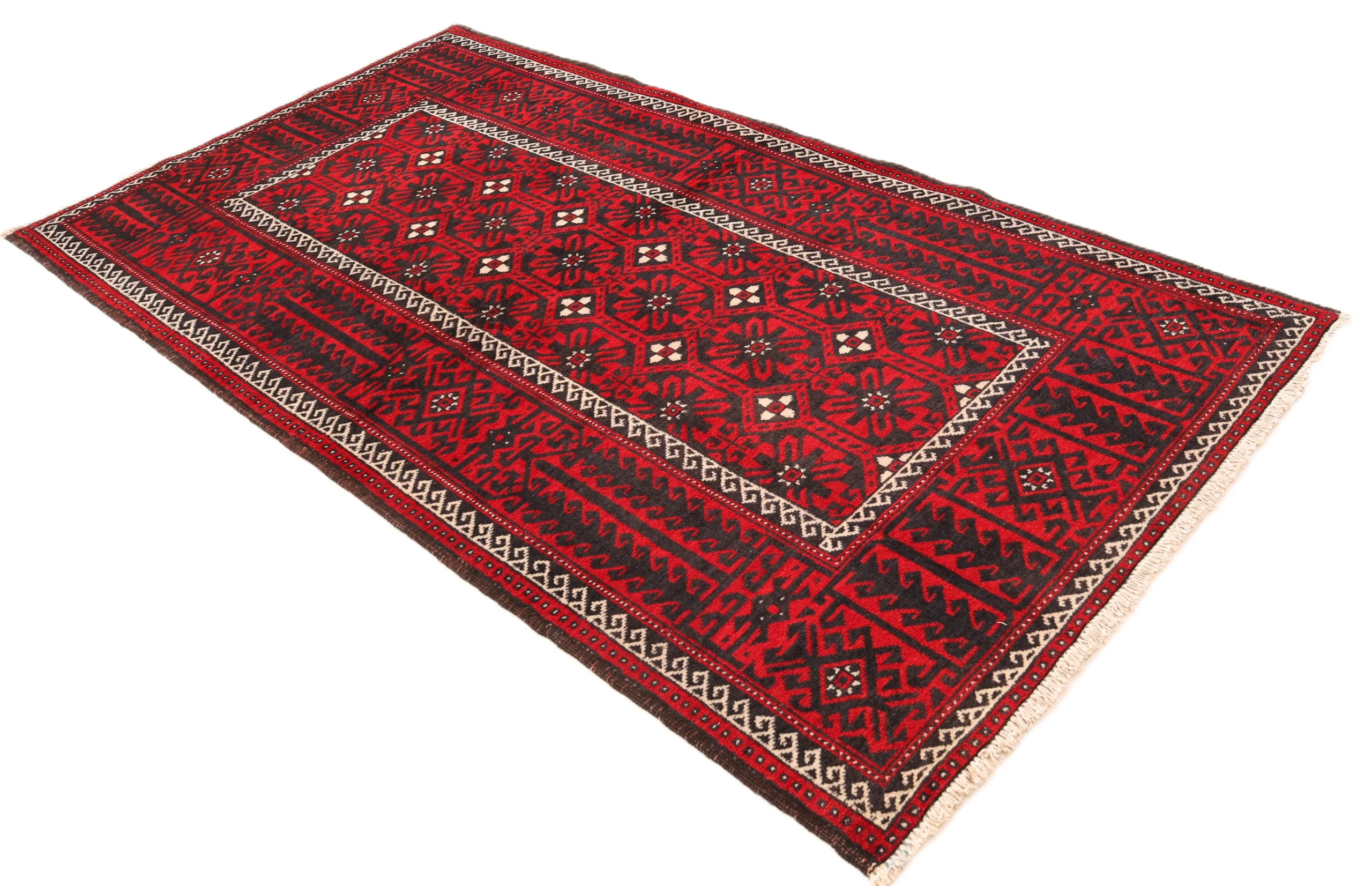 Baluch Persian Rug 230 × 120 cm, Wool, hand-knotted