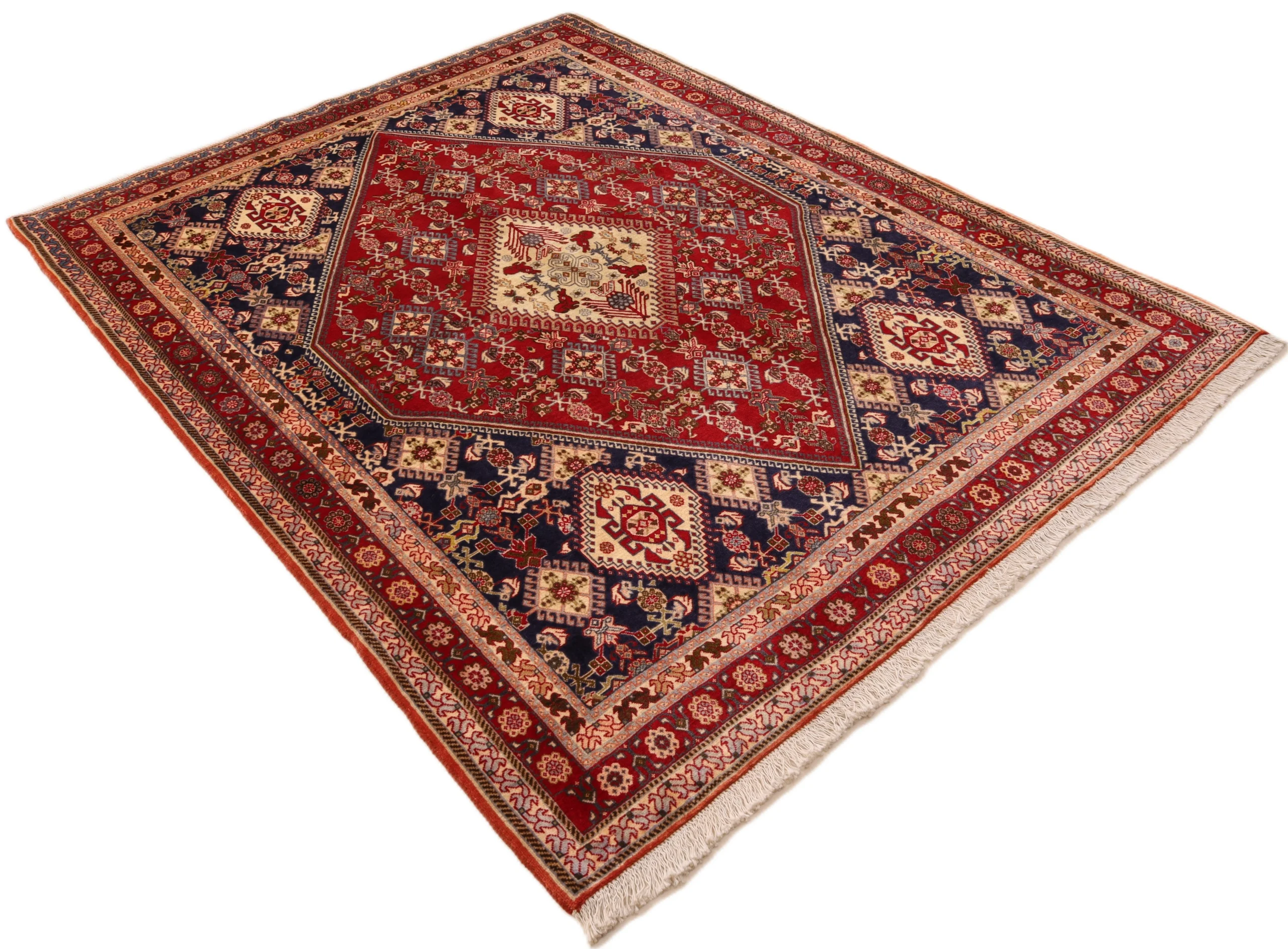 Qashqai Persian Rug 201 × 147 cm, Wool, hand-knotted