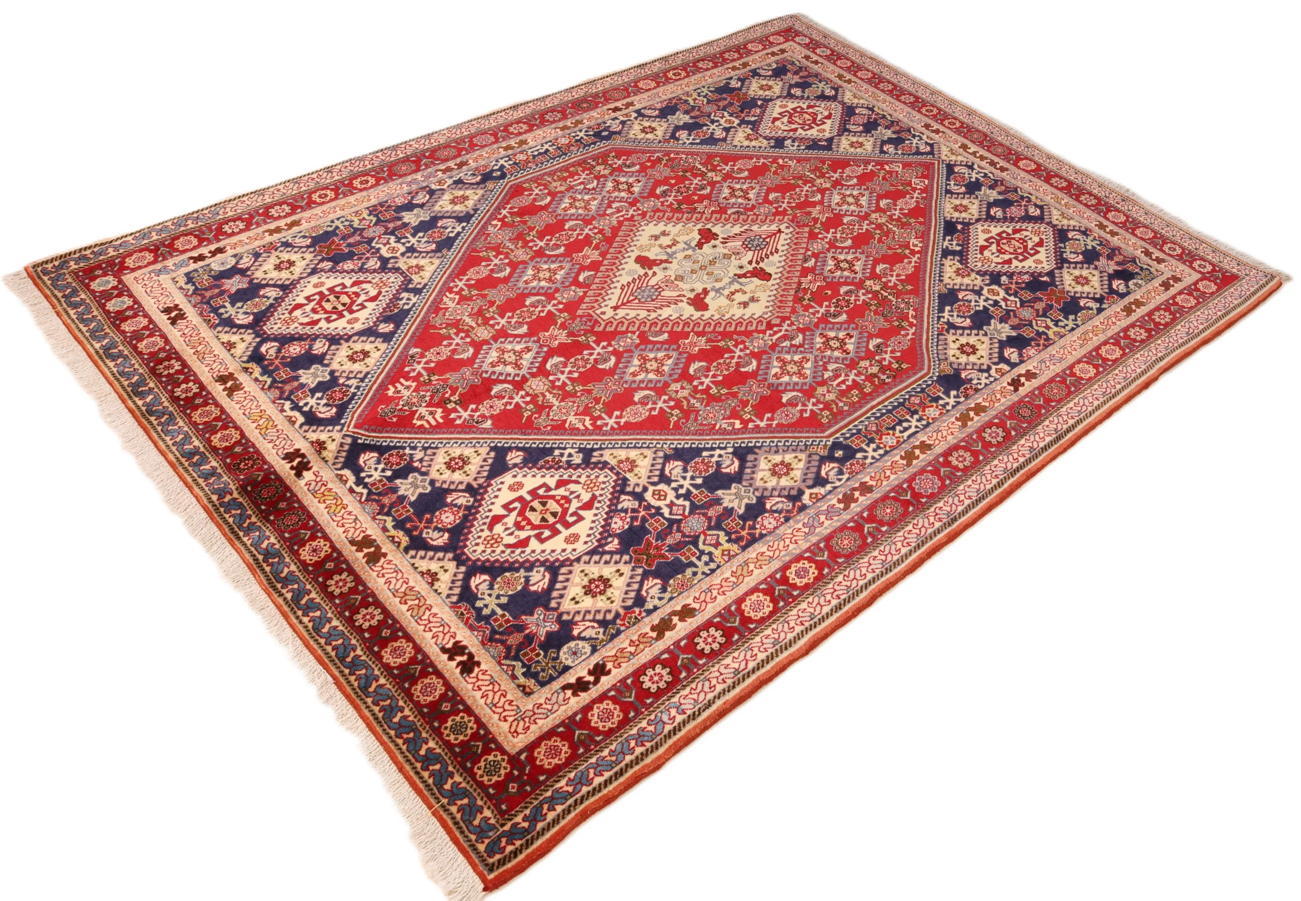 Qashqai Persian Rug 201 × 147 cm, Wool, hand-knotted