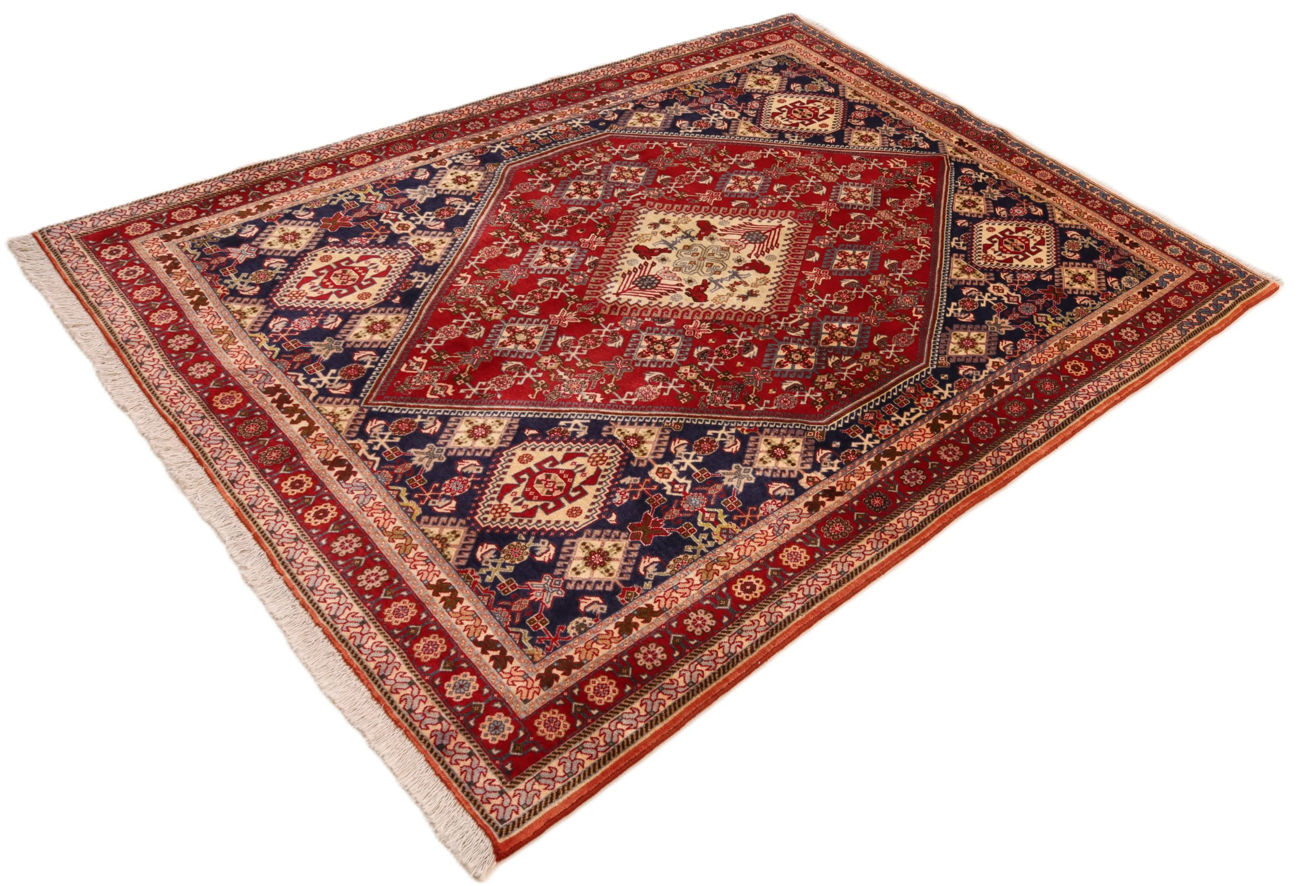 Qashqai Persian Rug 201 × 147 cm, Wool, hand-knotted
