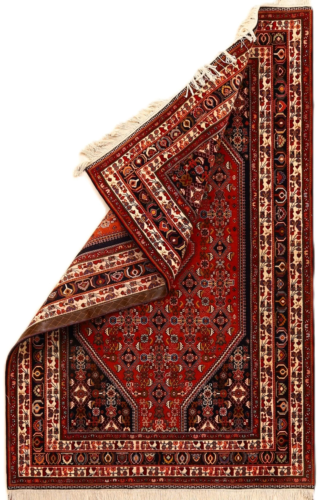 Hand-Knotted Wool Qashqai Persian Rug, 207 × 130 cm