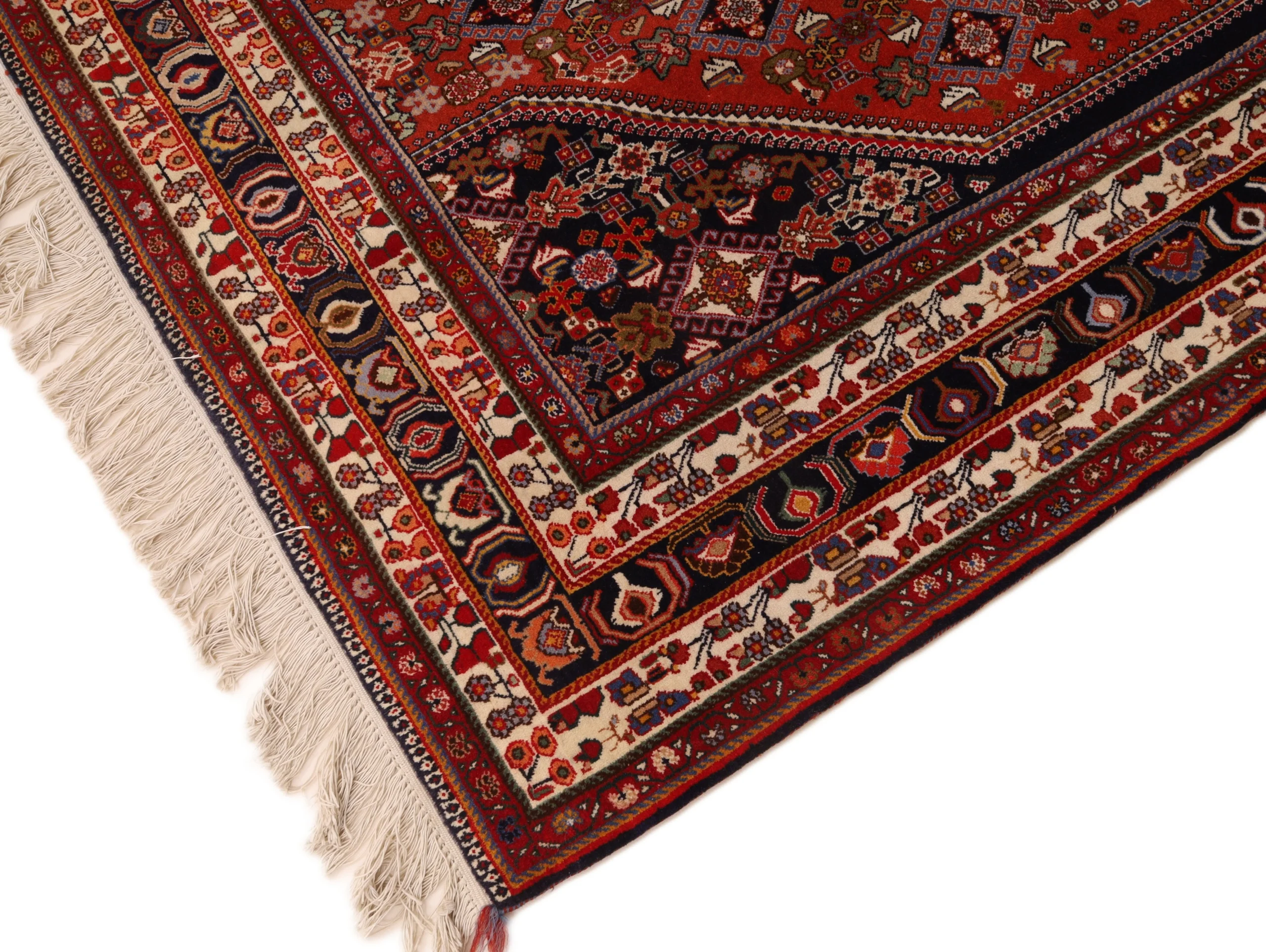 Hand-Knotted Wool Qashqai Persian Rug, 207 × 130 cm