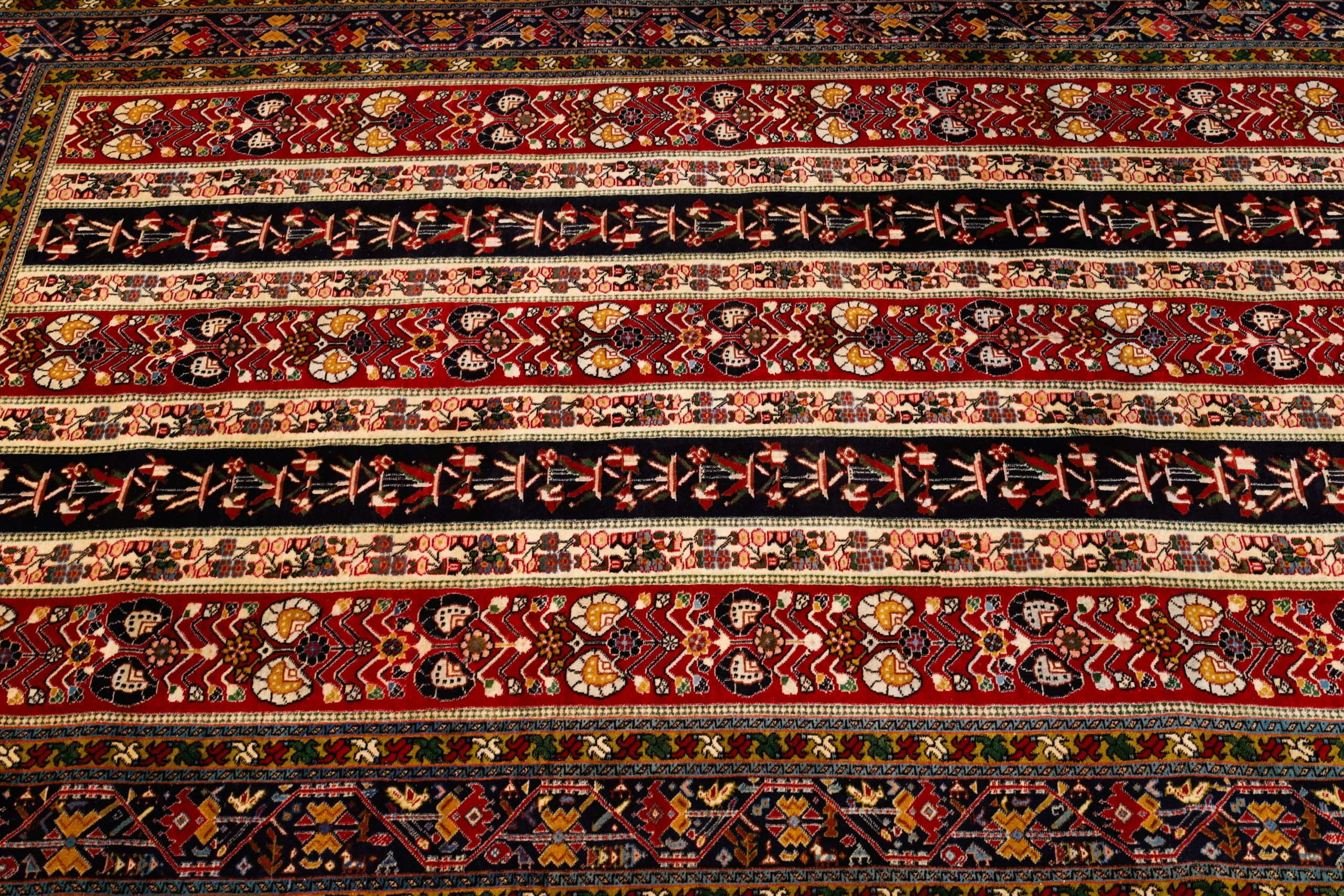 perserteppich-ghashghai-237-x-155-cm-wolle-handgeknupft-rot-orange-1-scaled Hand-Knotted Wool Qashqai Persian Rug, 237 × 155 cm