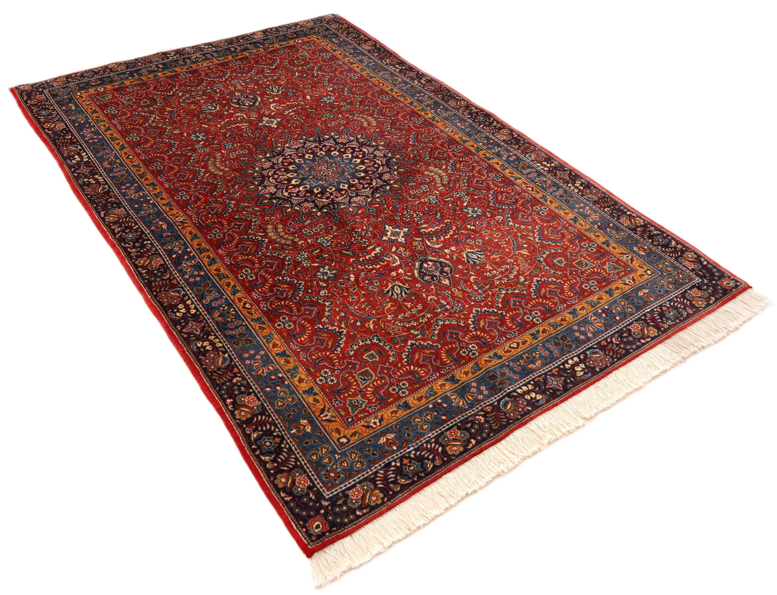 Persian Rug — hand-knotted, 207 × 131 cm, Wool