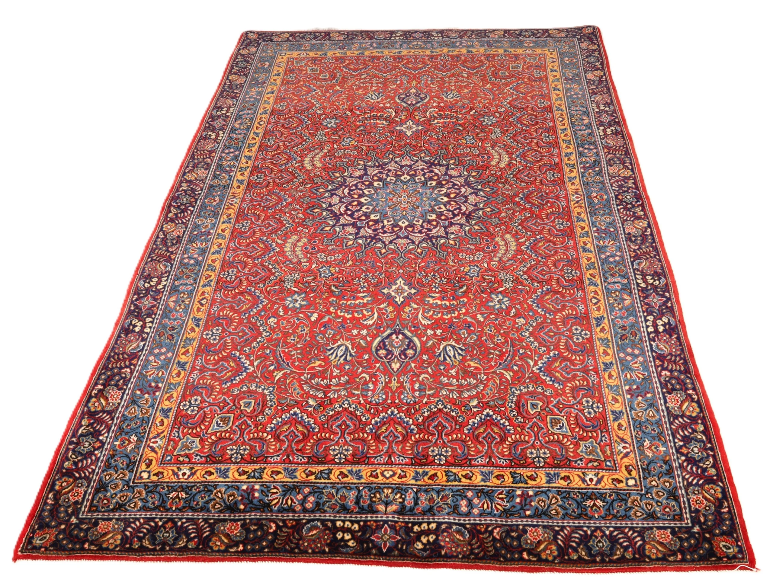Persian Rug — hand-knotted, 207 × 131 cm, Wool